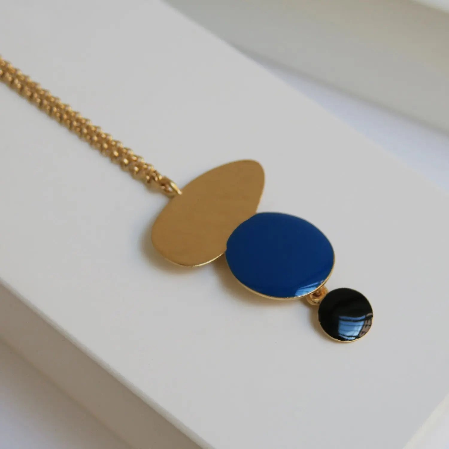 Miro Gold Necklace Triple Drop Pendant - Dyrberg/Kern NZ