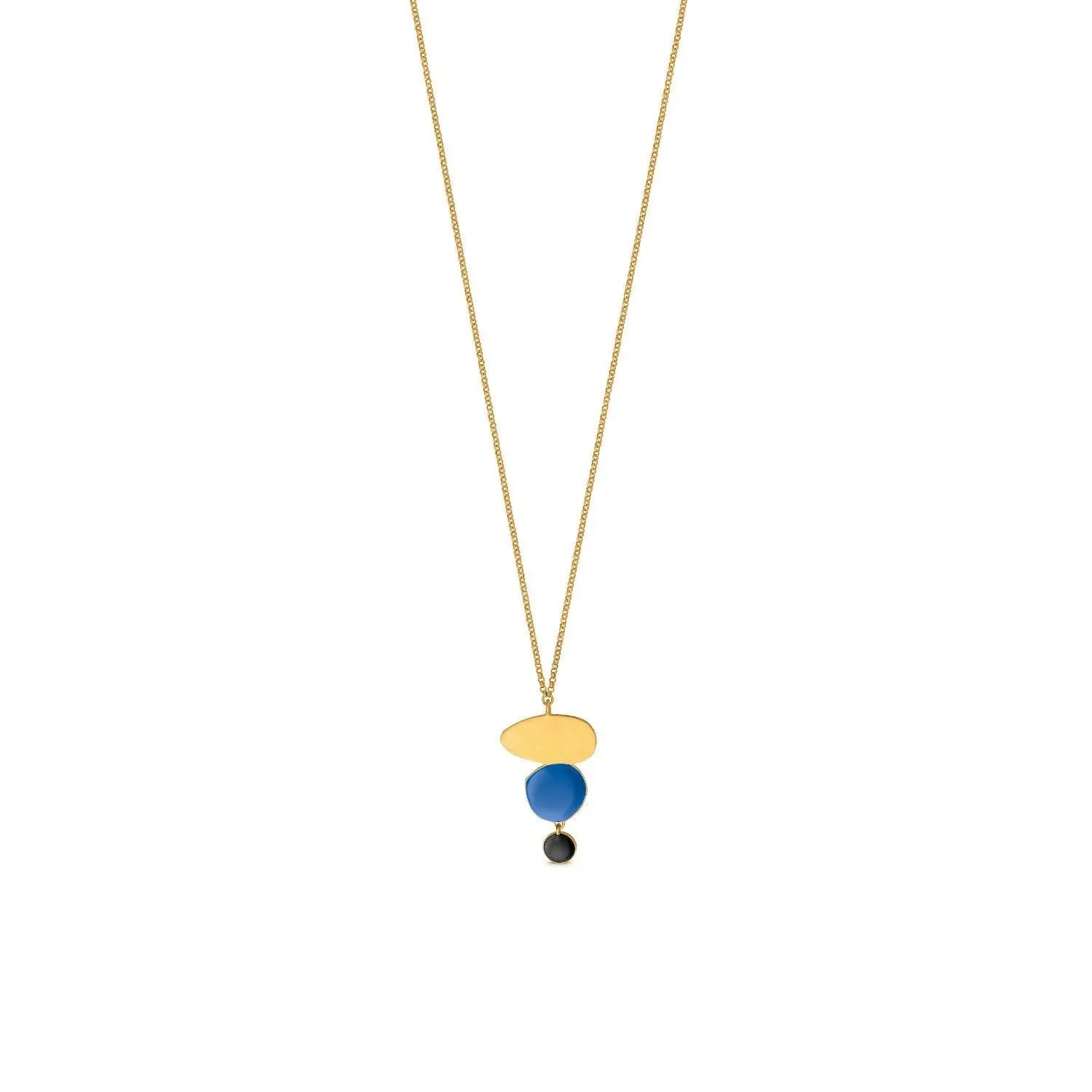 Miro Gold Necklace Triple Drop Pendant - Dyrberg/Kern NZ