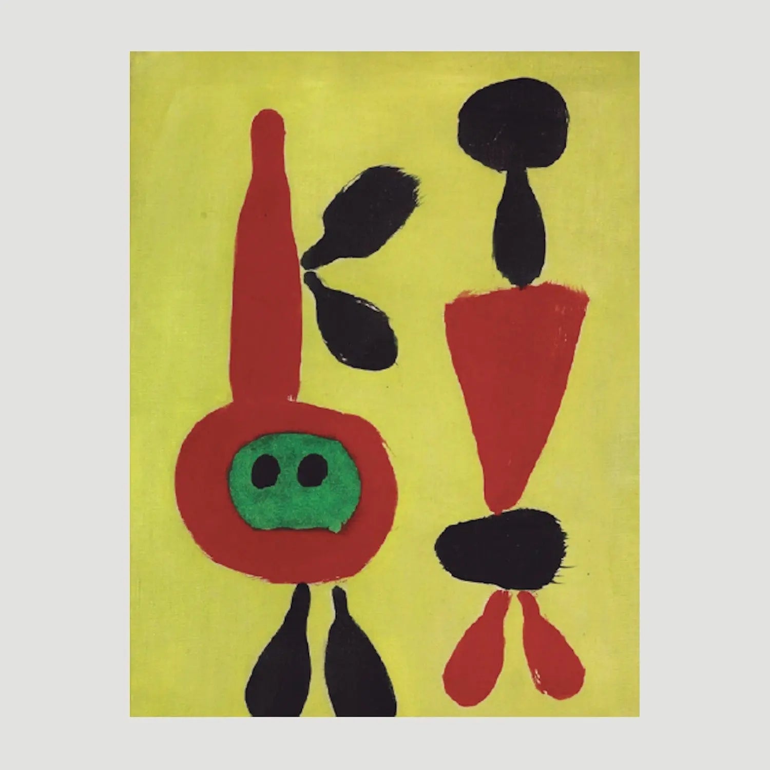 Miro Gold Statement Earrings Black and Red - Dyrberg/Kern NZ