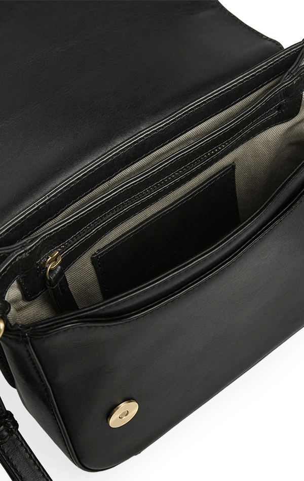 Morgana Cross. Bag, Antique, Black w/Brushed Gold - Dyrberg/Kern NZ