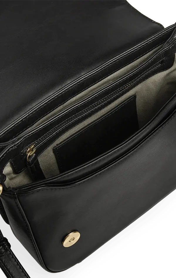 Morgana Cross. Bag, Antique, Black w/Brushed Gold - Dyrberg/Kern NZ