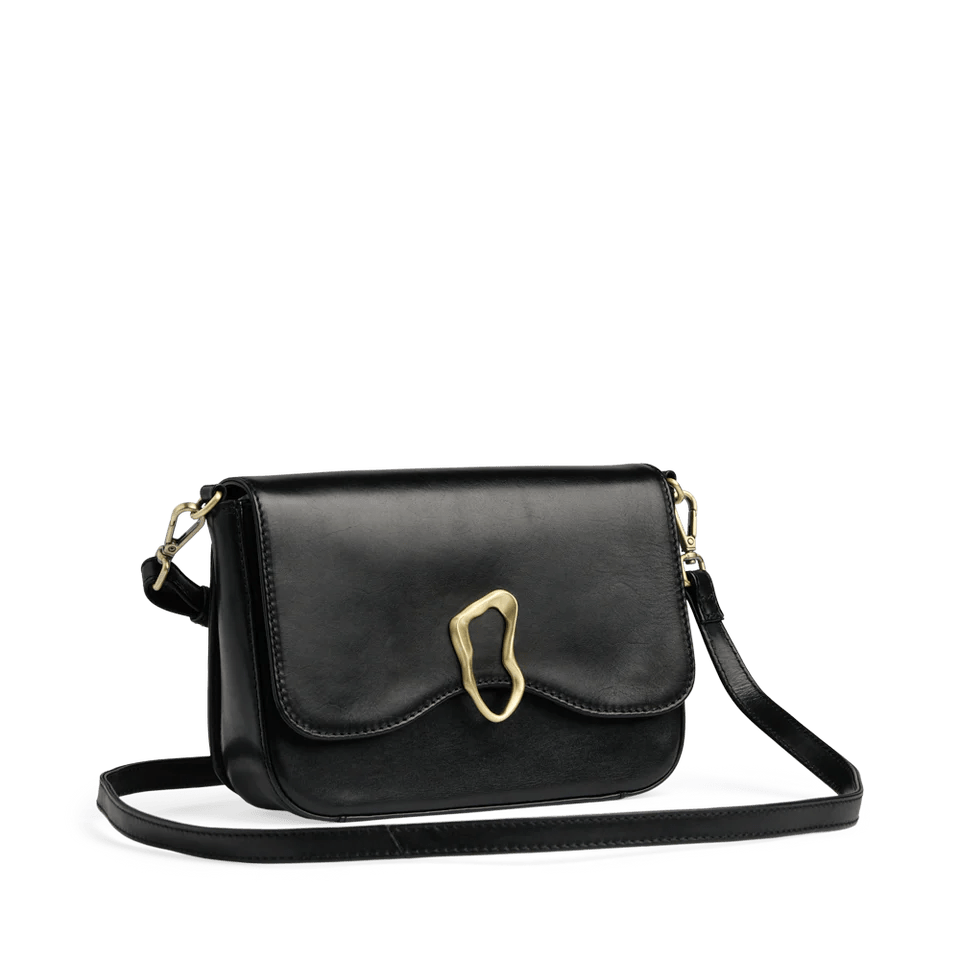 Morgana Cross. Bag, Antique, Black w/Brushed Gold - Dyrberg/Kern NZ