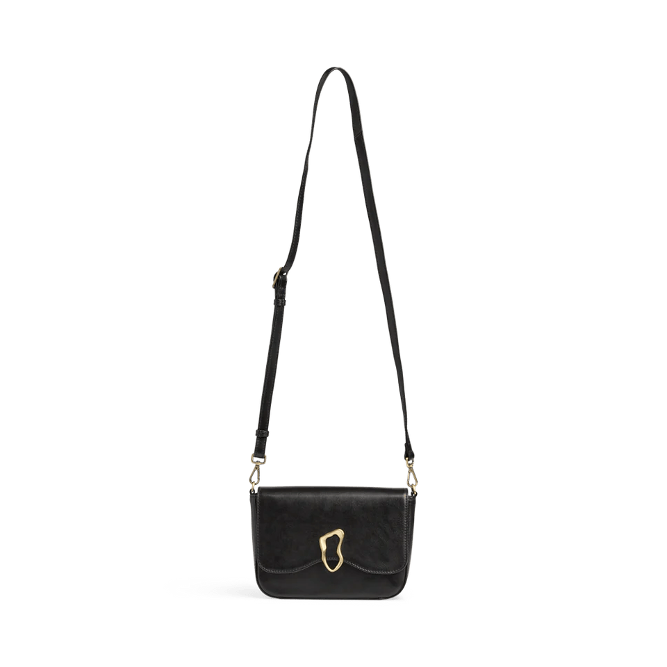 Morgana Cross. Bag, Antique, Black w/Brushed Gold - Dyrberg/Kern NZ
