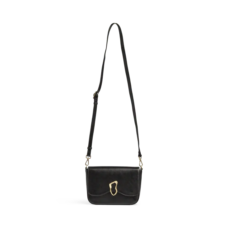 Morgana Cross. Bag, Antique, Black w/Brushed Gold - Dyrberg/Kern NZ