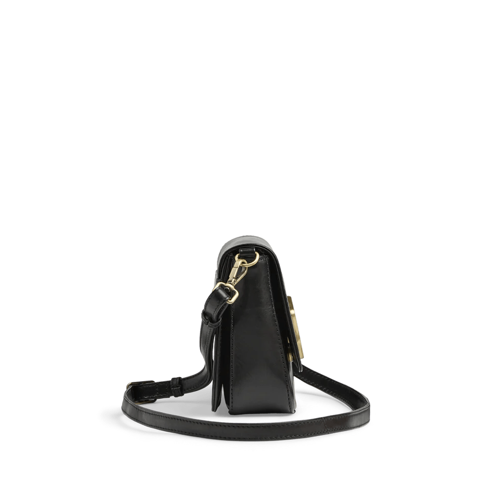 Morgana Cross. Bag, Antique, Black w/Brushed Gold - Dyrberg/Kern NZ