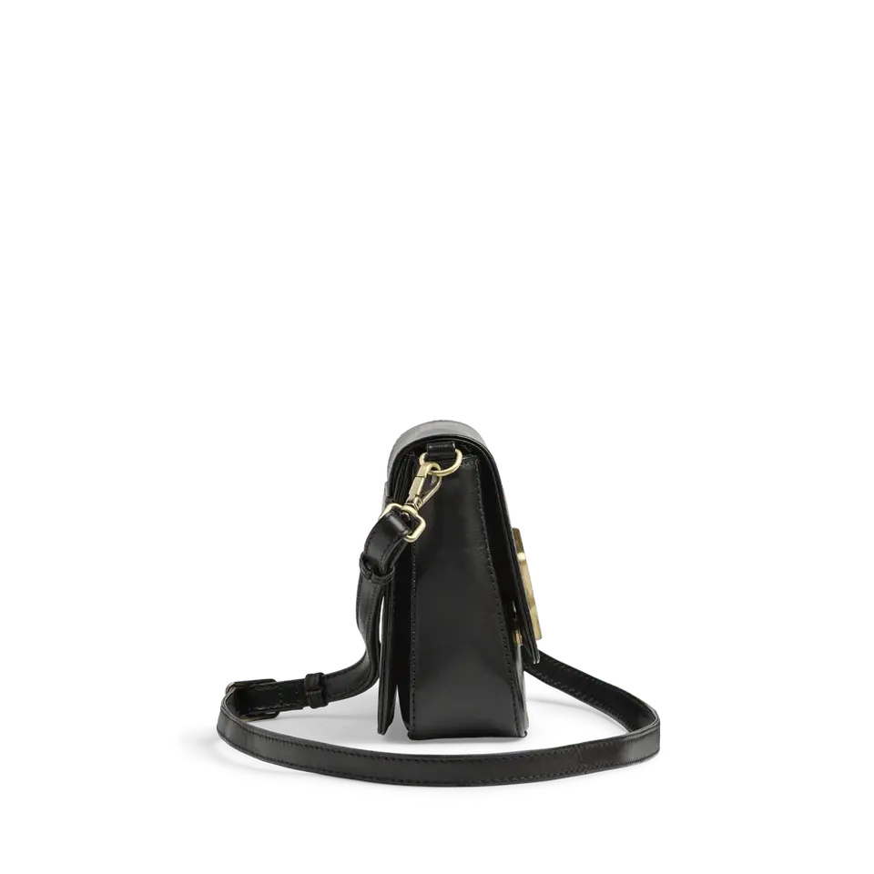 Morgana Cross. Bag, Antique, Black w/Brushed Gold - Dyrberg/Kern NZ