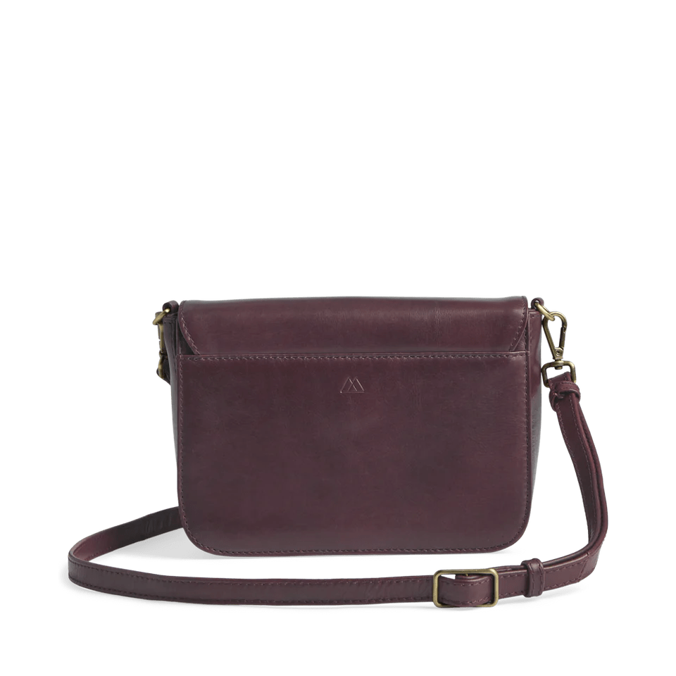Morgana Cross. Bag, Antique, Burgundy w/Brushed Gold - Dyrberg/Kern NZ