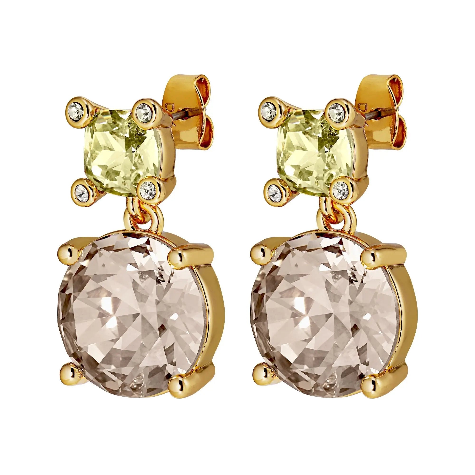 Nicola Gold Earrings - Golden / Yellow - Dyrberg/Kern NZ