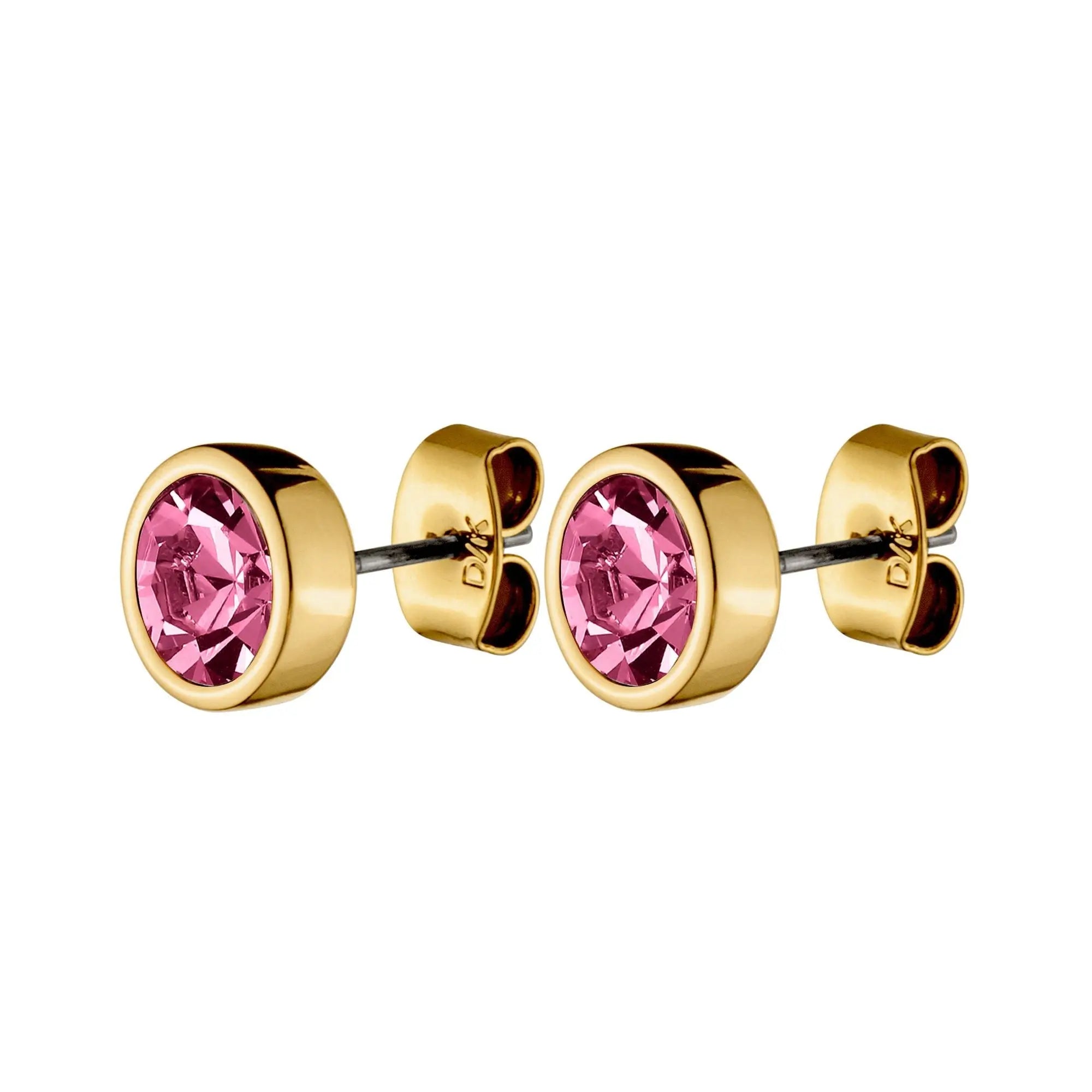 Nobles Gold Earrings - Rose - Dyrberg/Kern NZ