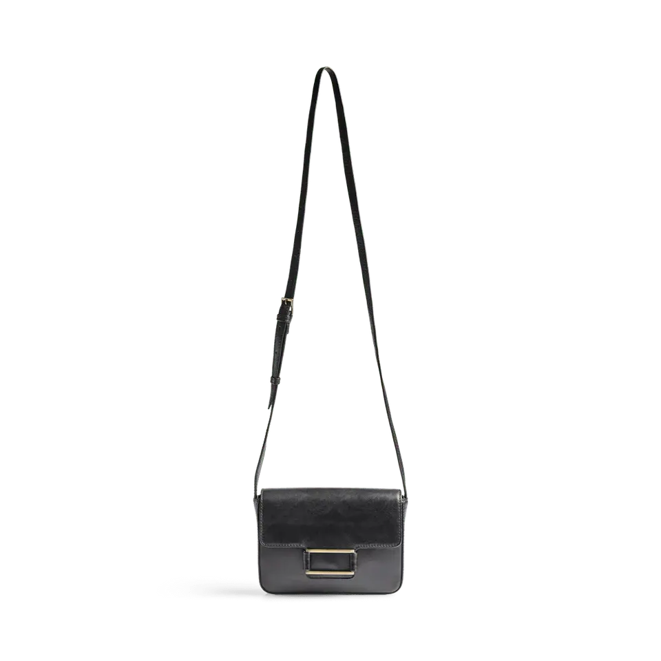 Noelle Crossbody Bag, Antique, Black w/Brushed Gold - Dyrberg/Kern NZ