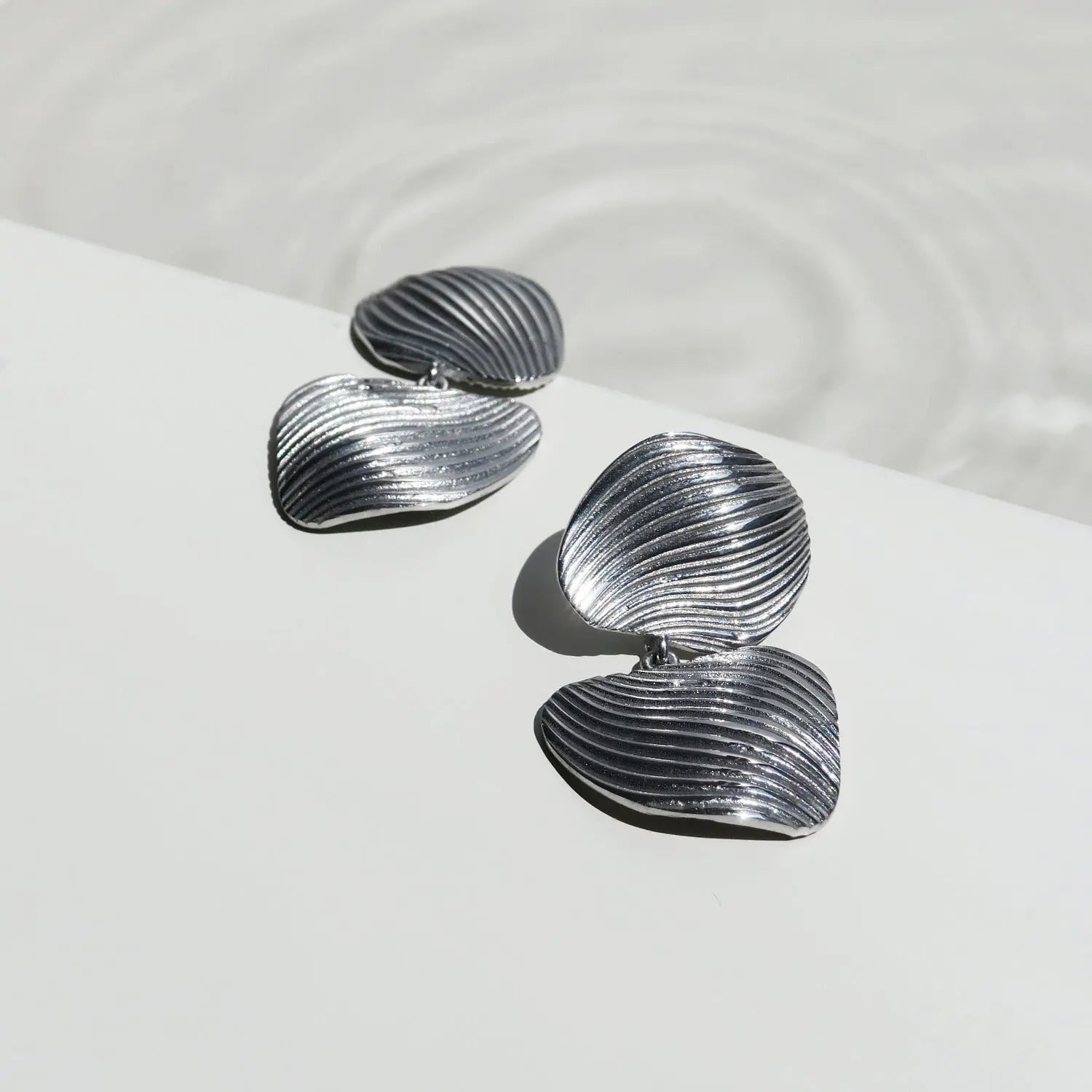 Onaria Double Silver Earrings - Dyrberg/Kern NZ