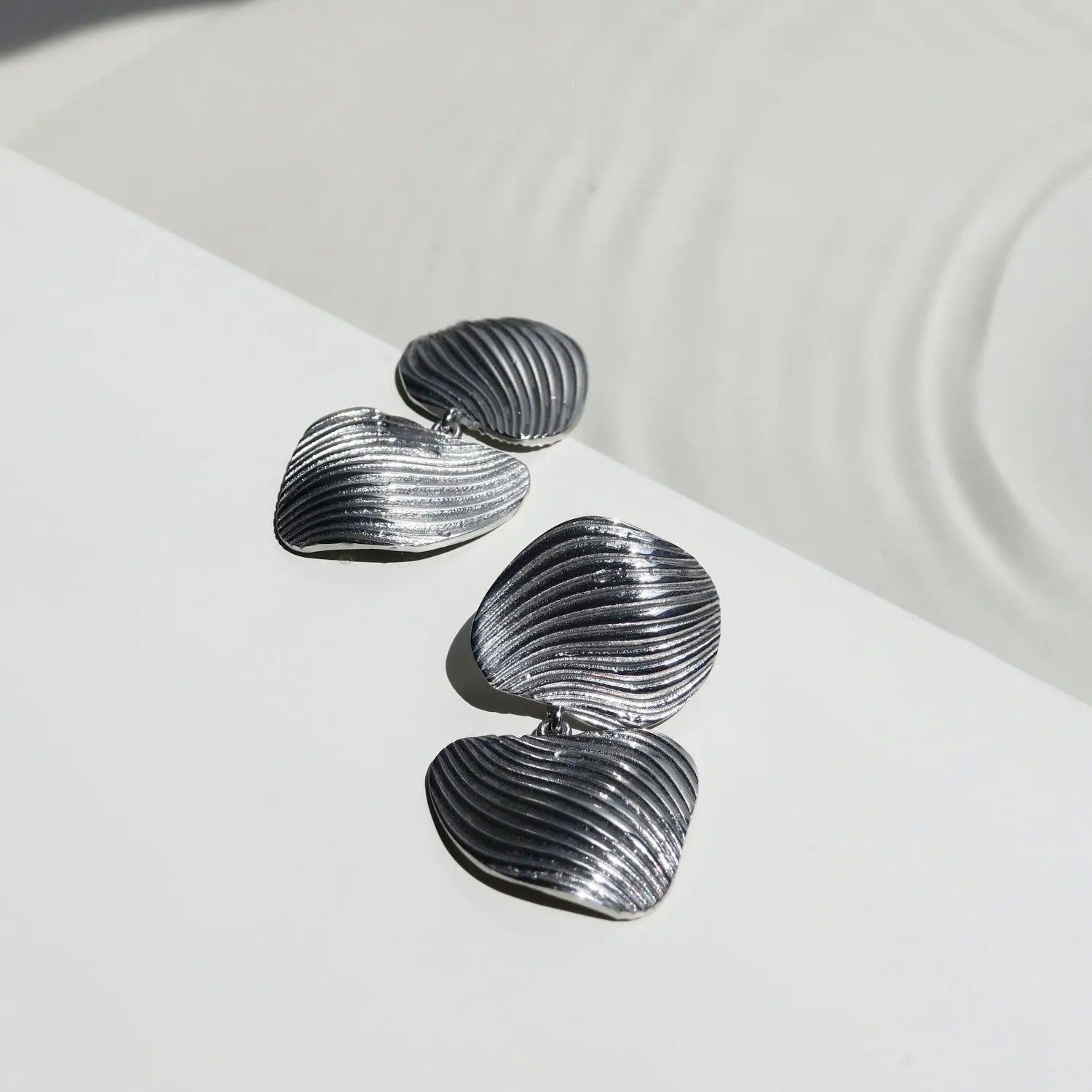 Onaria Double Silver Earrings - Dyrberg/Kern NZ