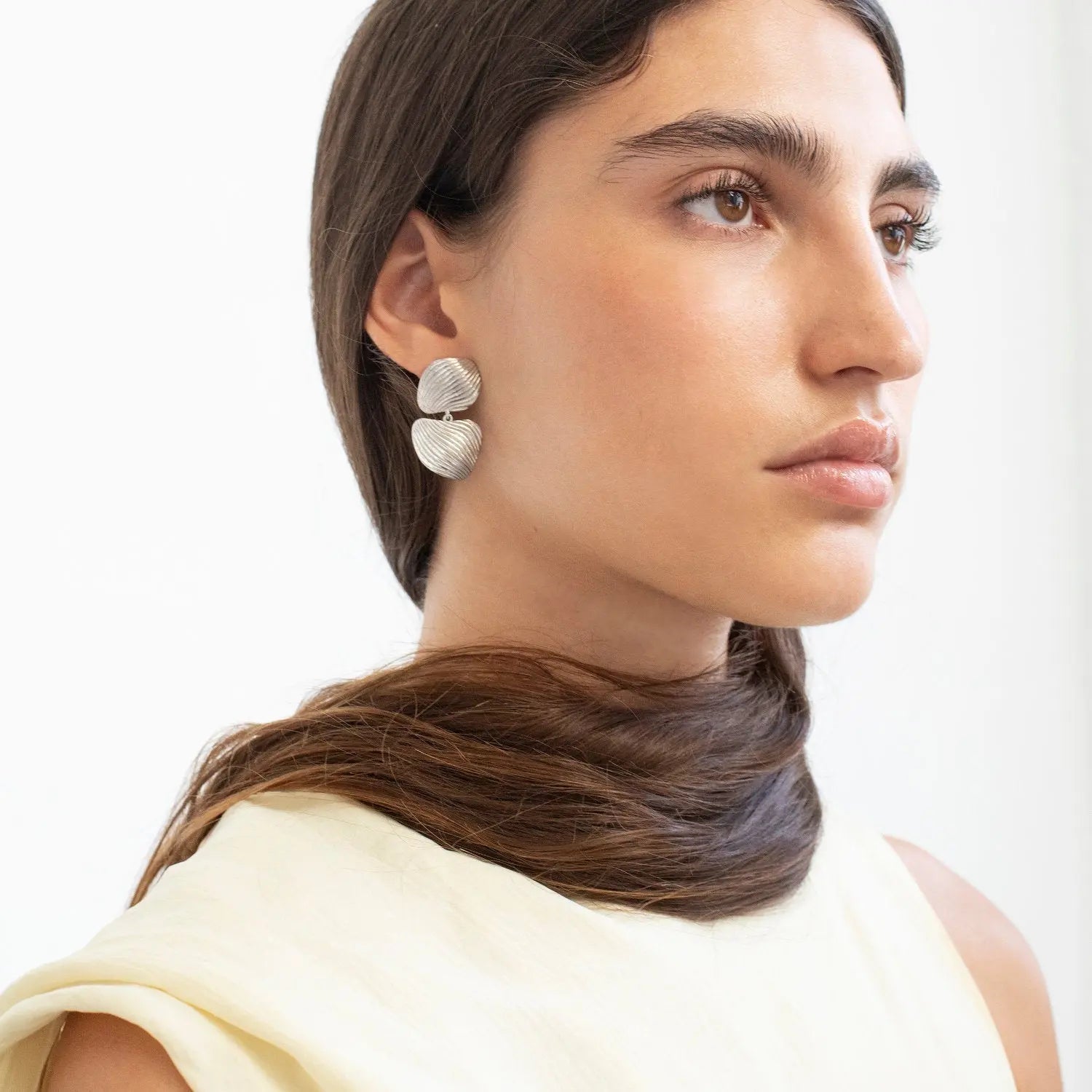 Onaria Double Silver Earrings - Dyrberg/Kern NZ