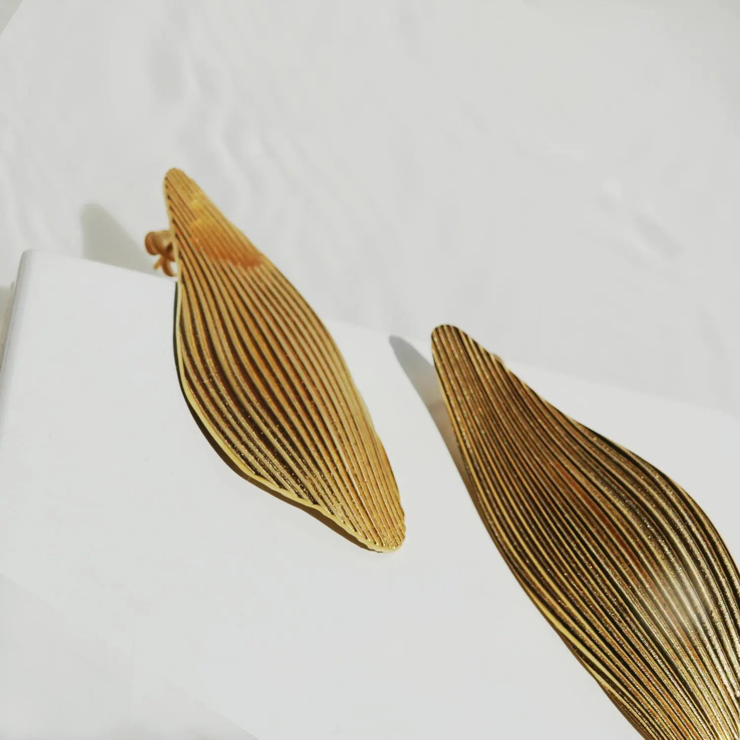 Onaria Large Golden Earrings - Dyrberg/Kern NZ