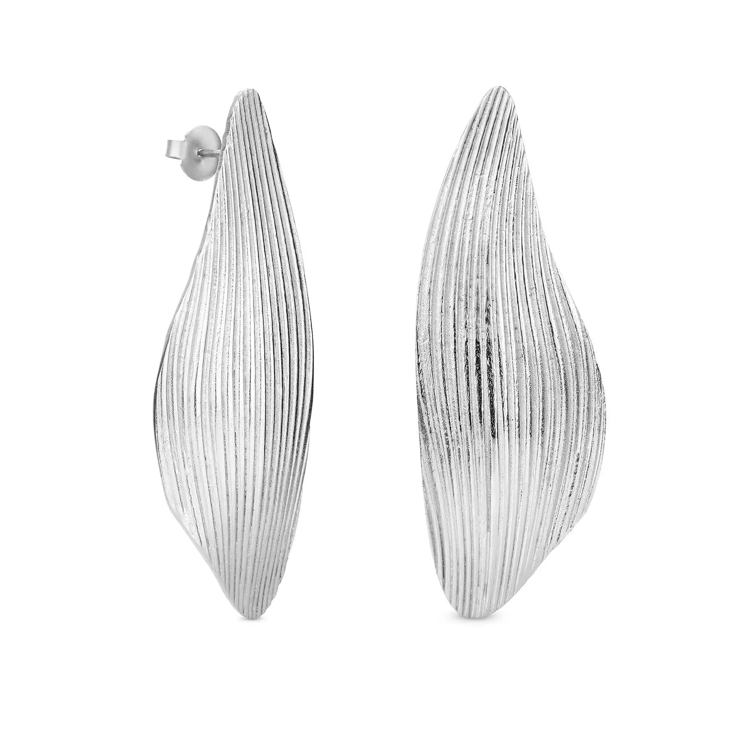 Onaria Large Silver Earrings - Dyrberg/Kern NZ