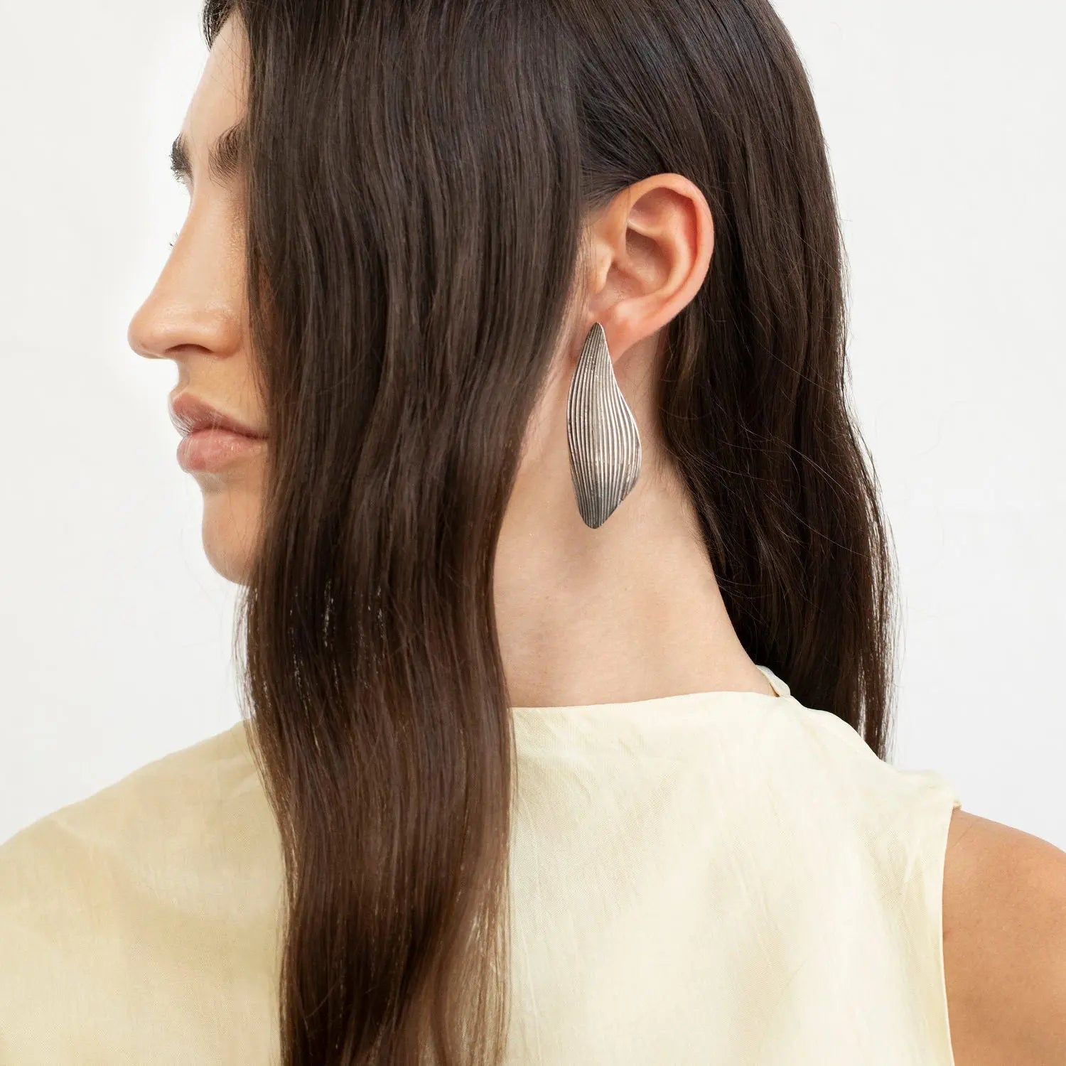 Onaria Large Silver Earrings - Dyrberg/Kern NZ