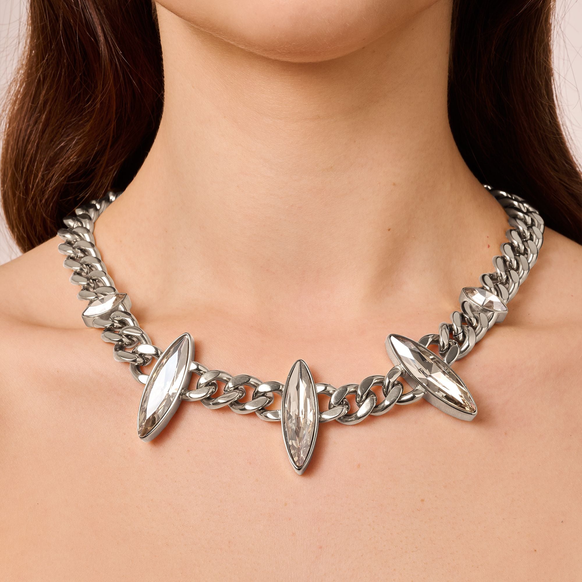 Opsica Shiny Silver Necklace - Dyrberg/Kern NZ