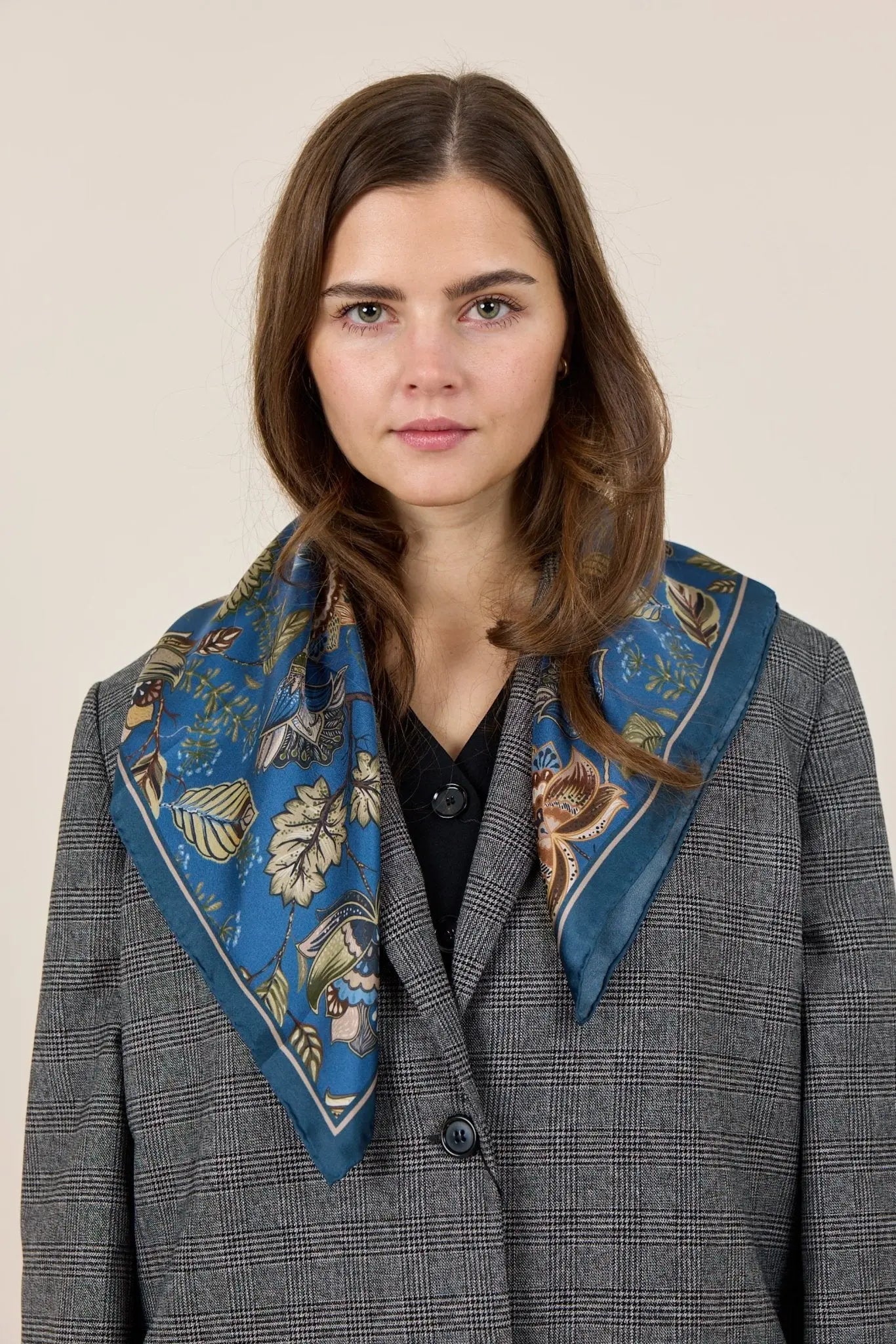 Paisley Love Silk Scarf, Blue - Dyrberg/Kern NZ