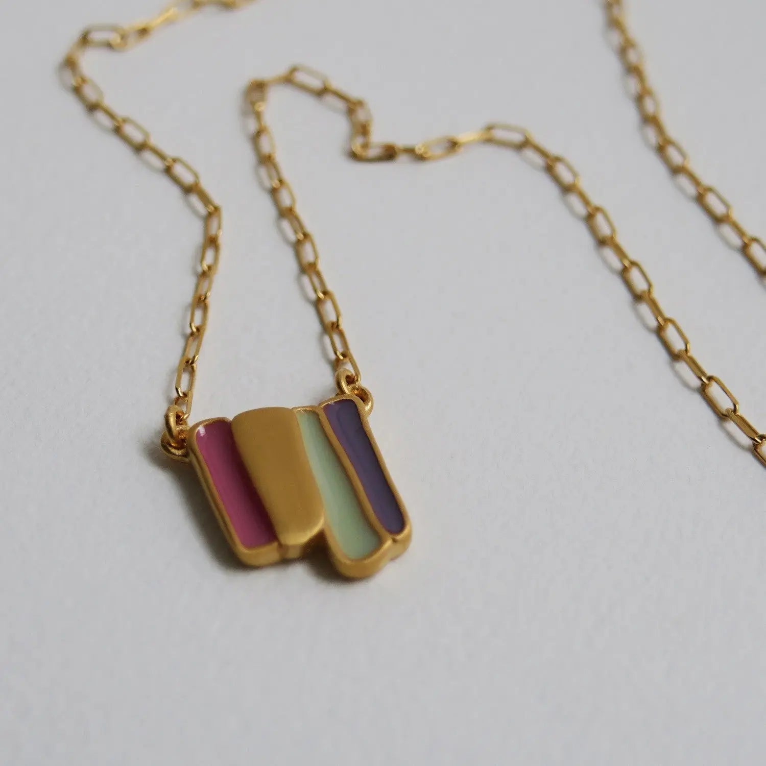 Palette Gold Necklace Small - Dyrberg/Kern NZ