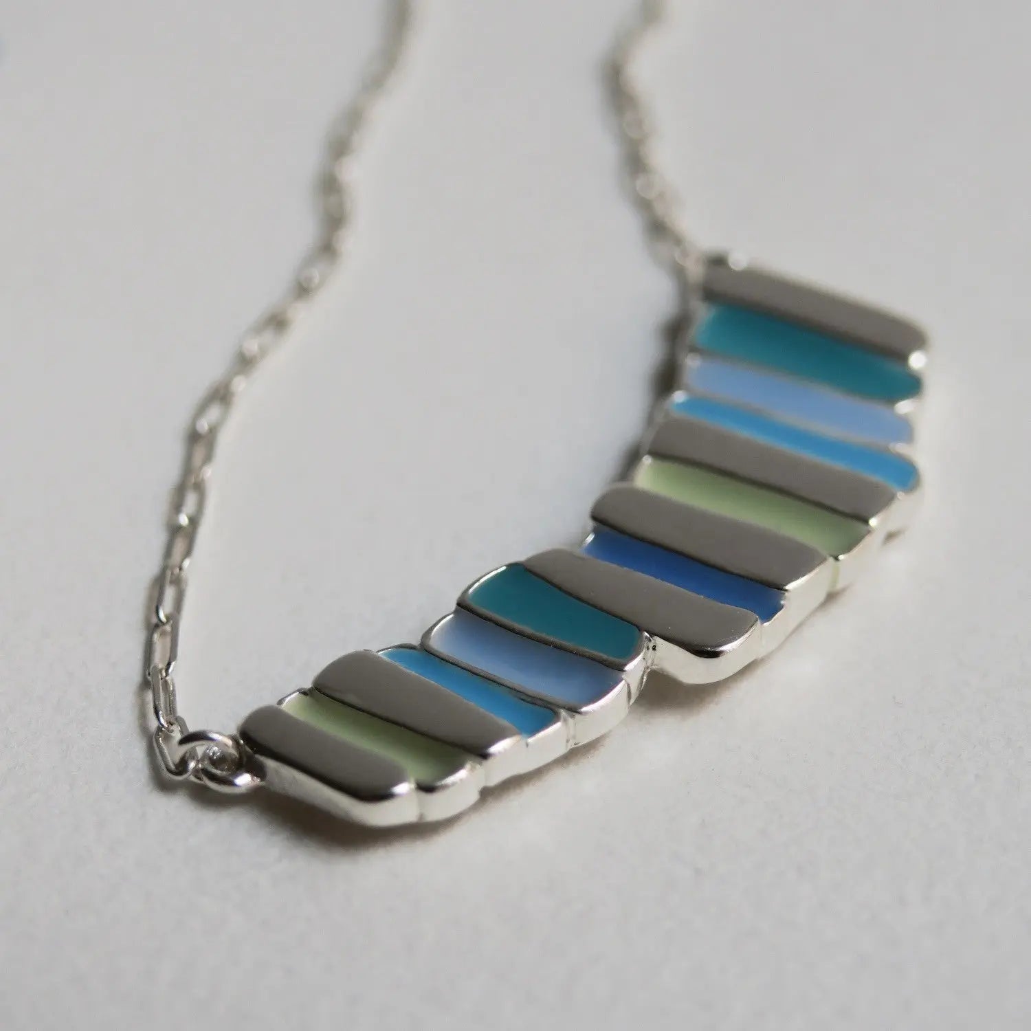 Palette Silver Necklace Large - Dyrberg/Kern NZ