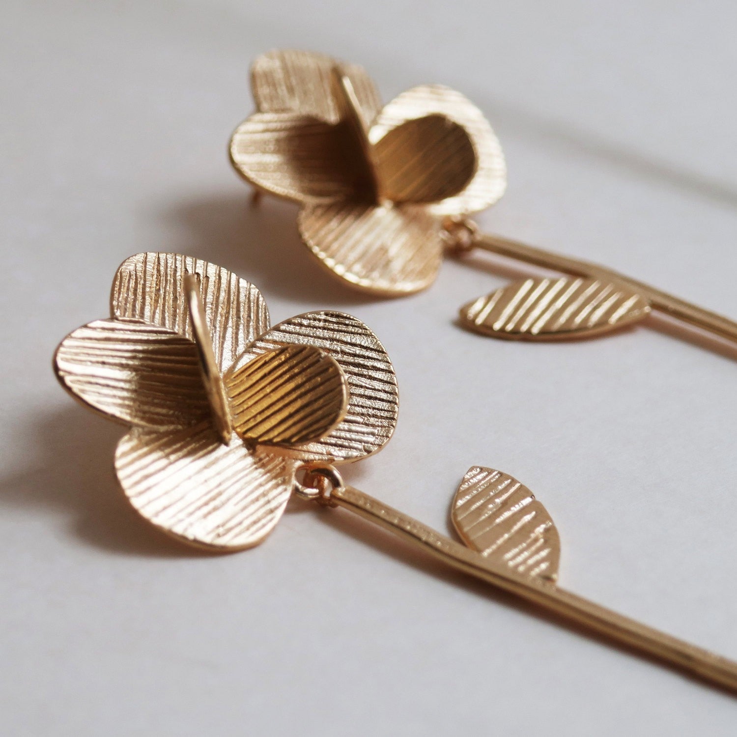 Pampalonia Gold Earrings Long - Dyrberg/Kern NZ