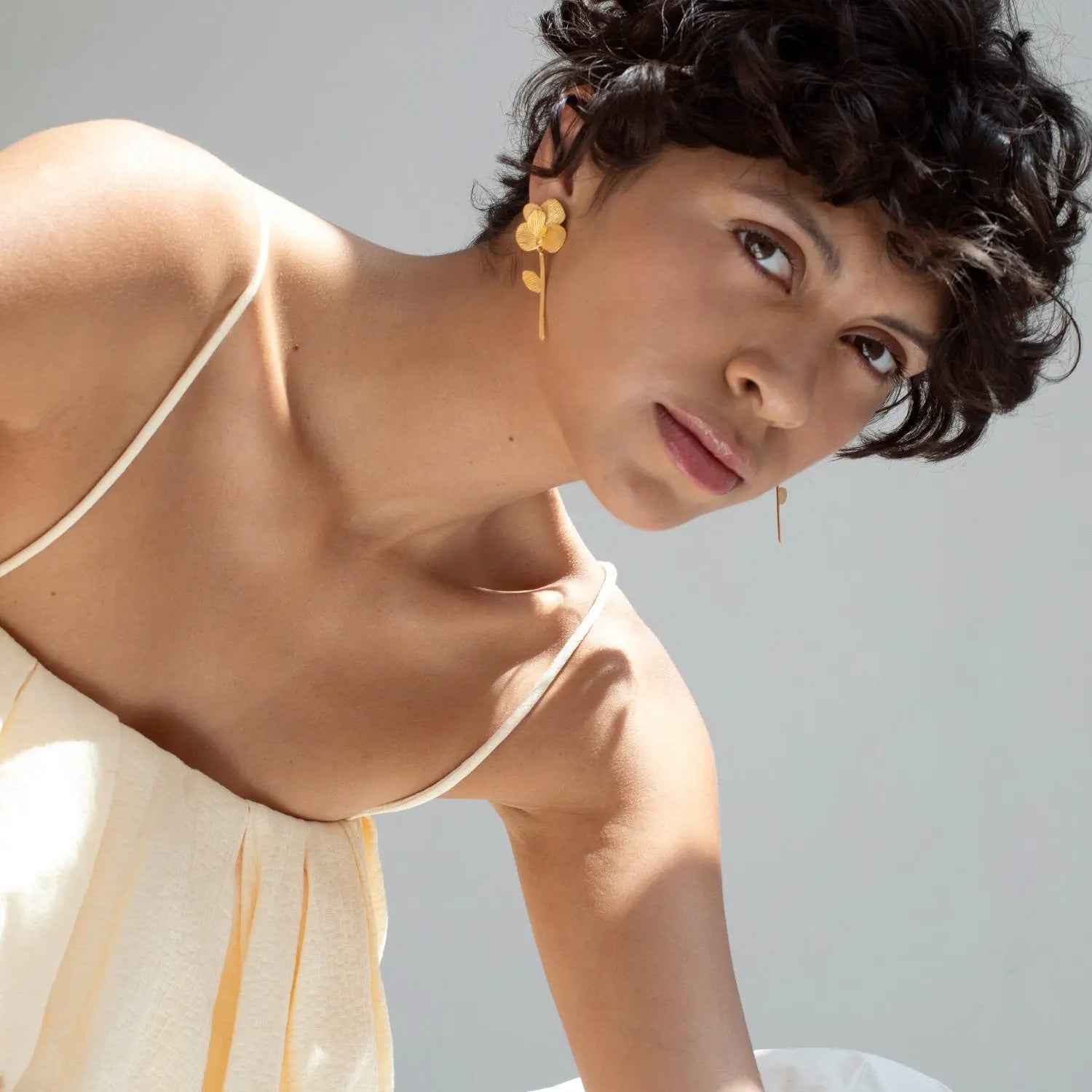 Pampalonia Gold Earrings Long - Dyrberg/Kern NZ