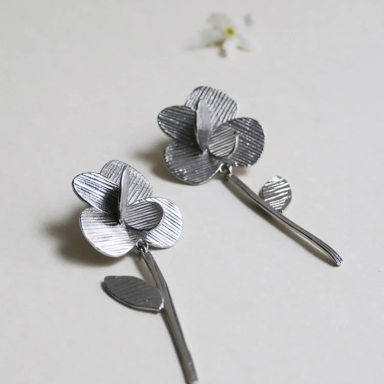 Pampalonia Silver Earrings Long - Dyrberg/Kern NZ