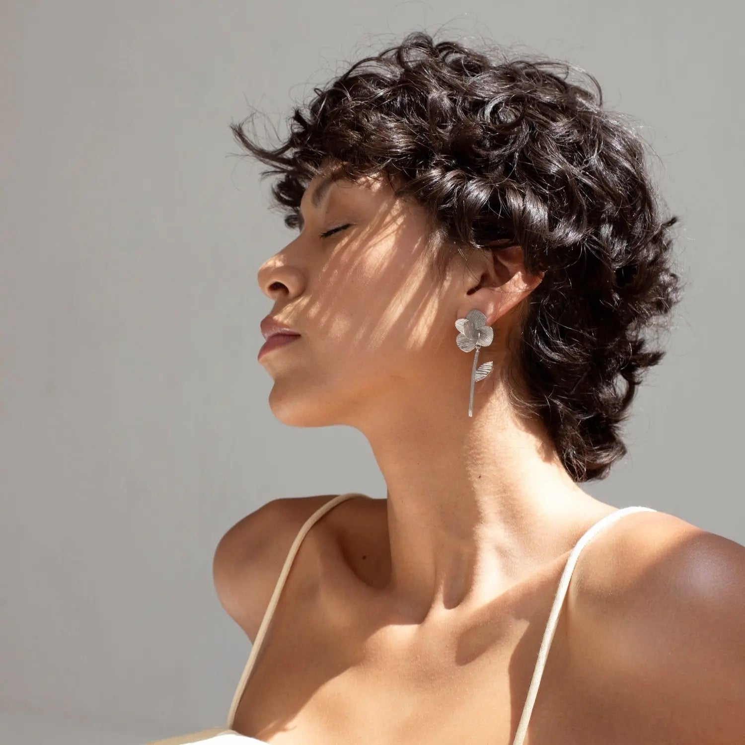 Pampalonia Silver Earrings Long - Dyrberg/Kern NZ