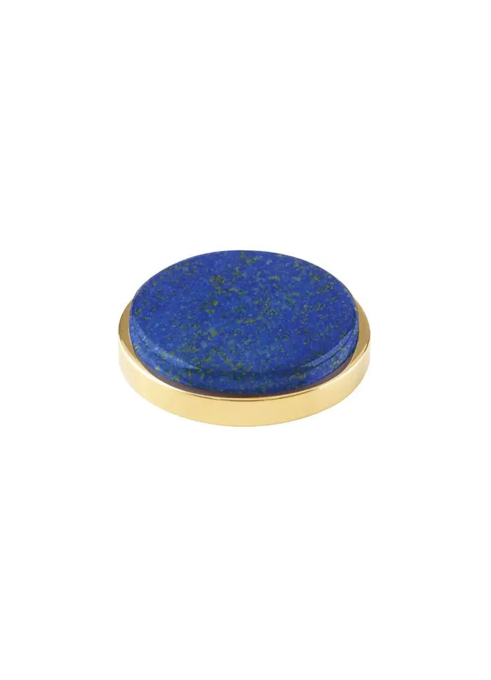 Pleasure Gold Interchangeable Ring Topper - Blue - Dyrberg/Kern NZ