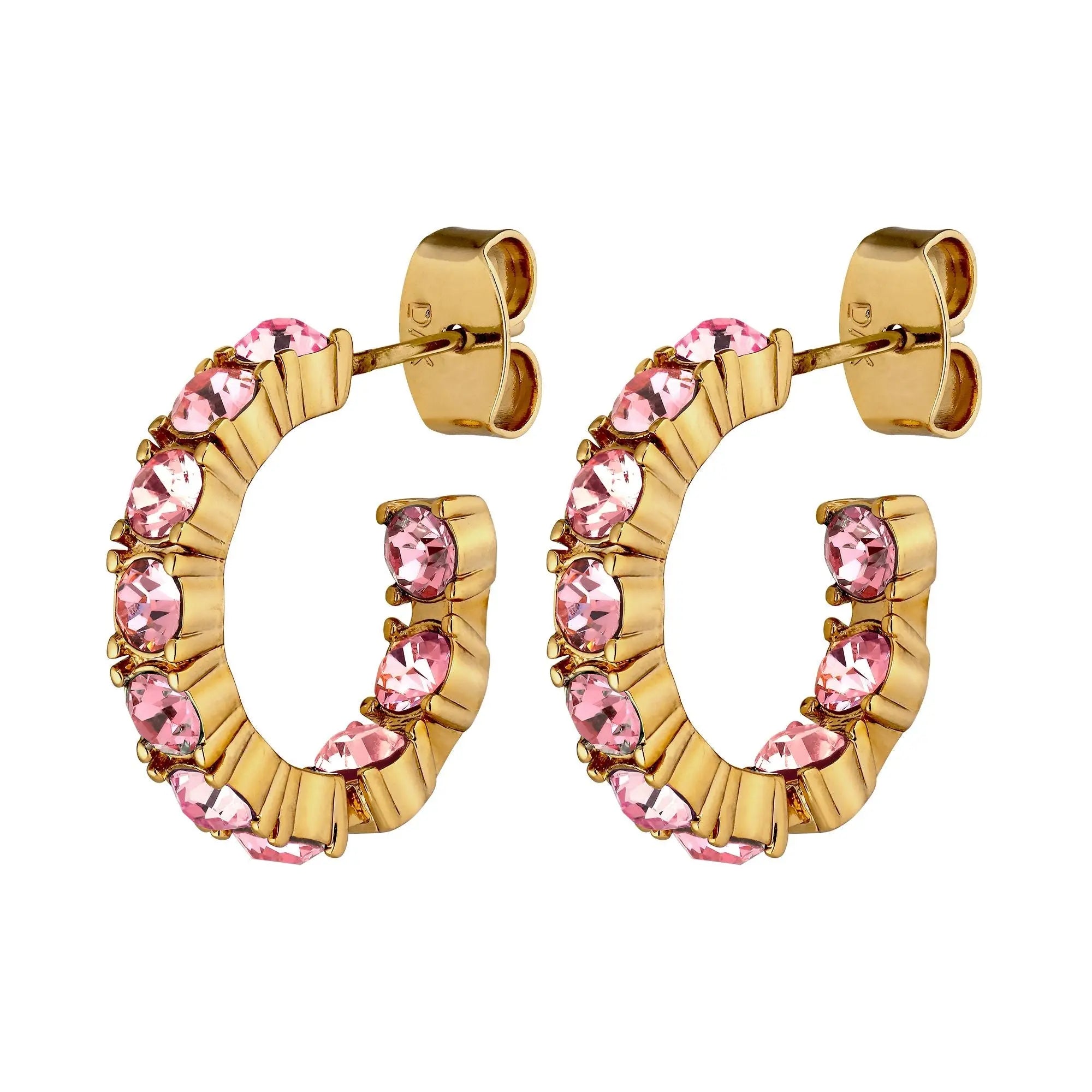 Raquel Gold Earrings - Light Rose - Dyrberg/Kern NZ