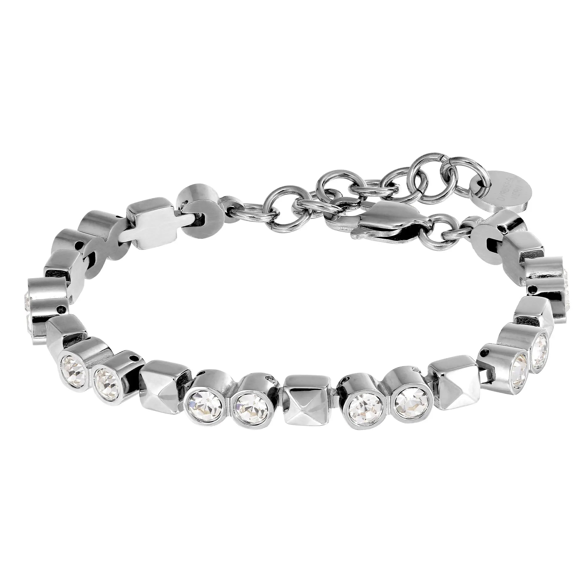 Rockstud Shiny Silver Bracelet - Dyrberg/Kern NZ