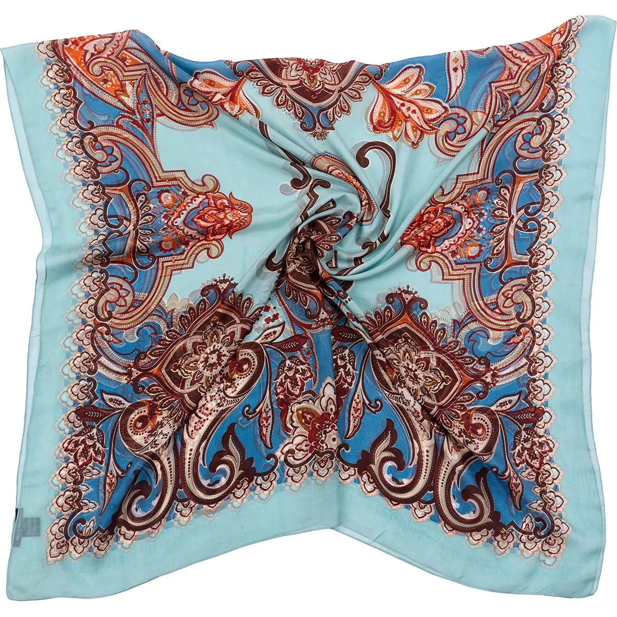 Royal Paisley Silk Scarf, Blue - Dyrberg/Kern NZ