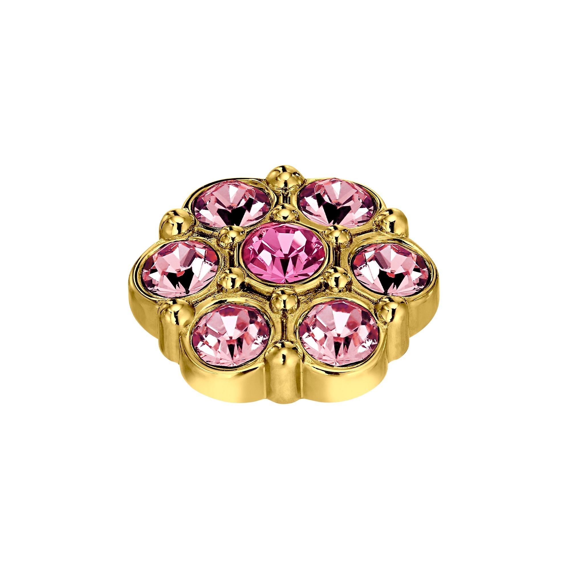 Salma Gold Interchangeable Ring Topper - Rose - Dyrberg/Kern NZ