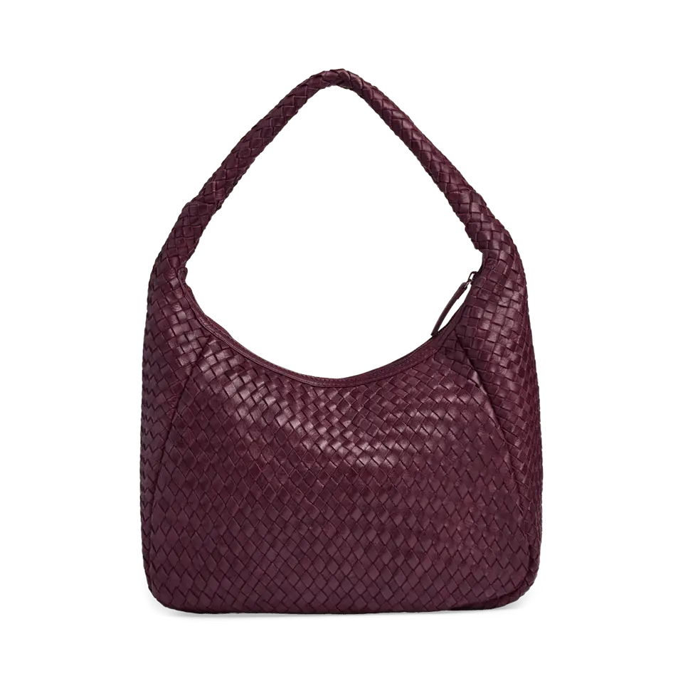 Samara Bag, Weave, Burgundy - Dyrberg/Kern NZ