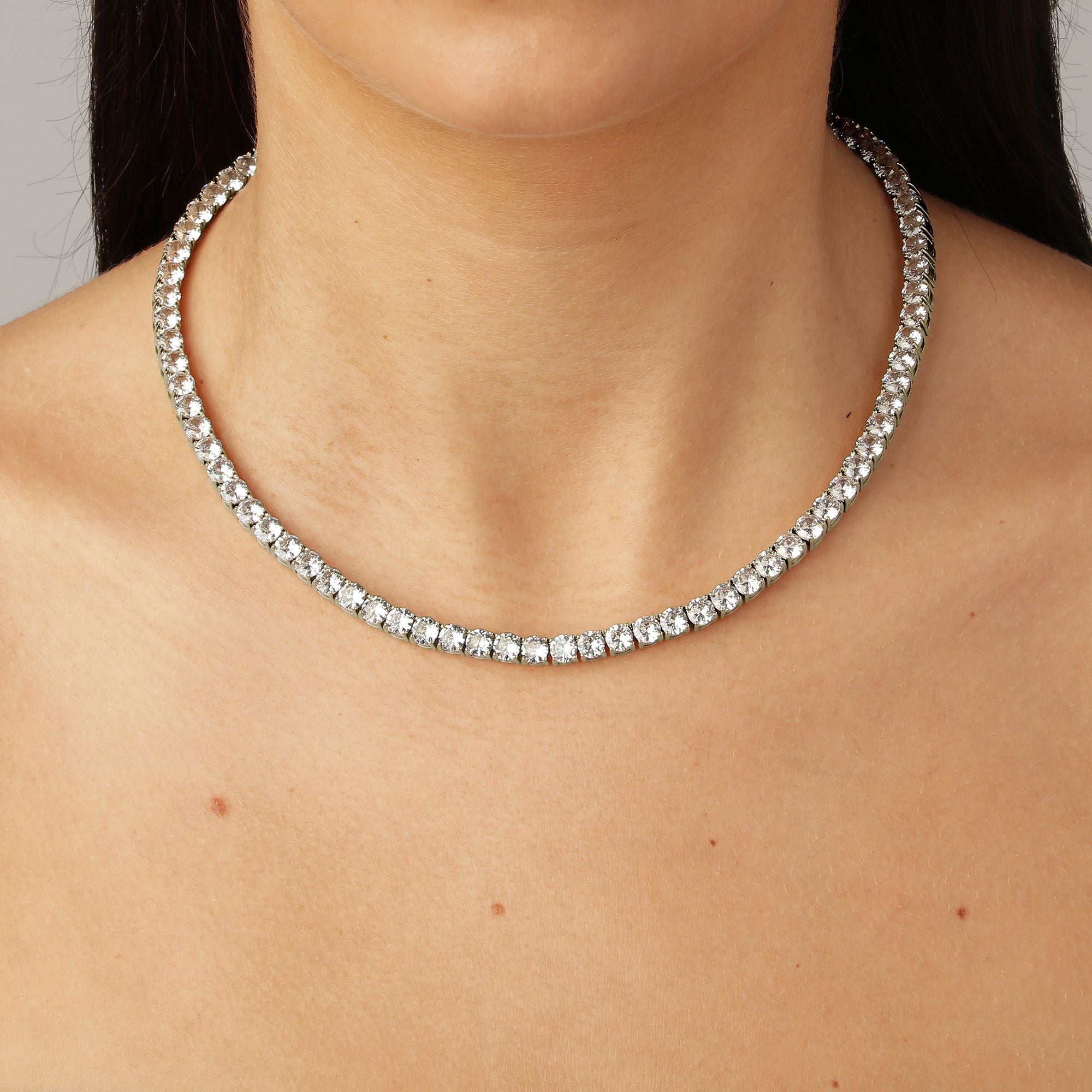 Snake Shiny Silver Necklace - Dyrberg/Kern NZ