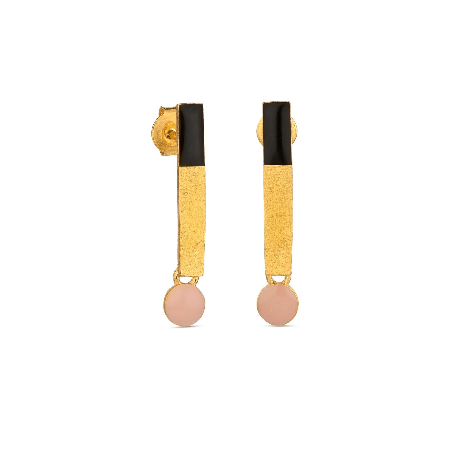 Somni Earrings Black and Pink - Dyrberg/Kern NZ