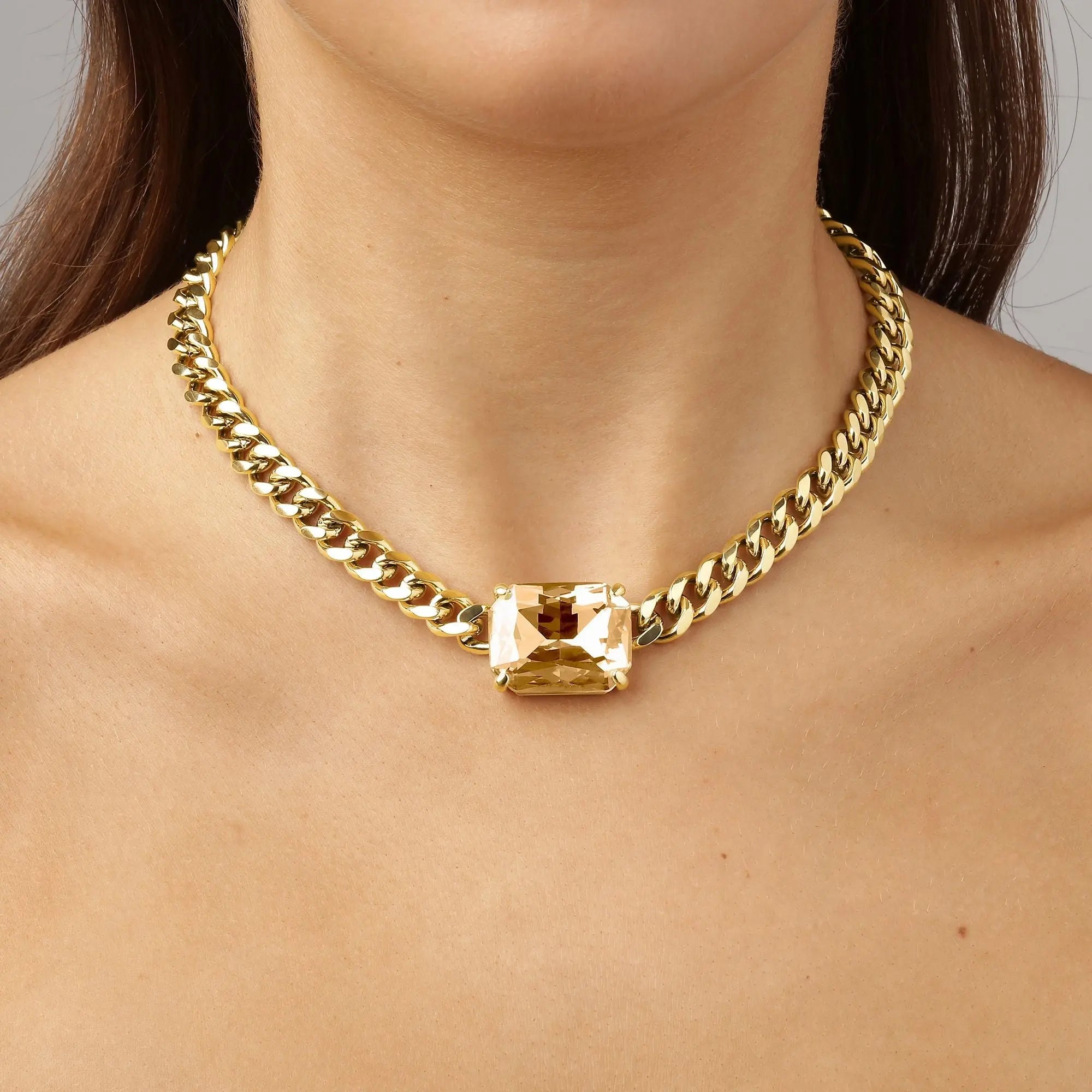 Tagona Gold Necklace - Golden - Dyrberg/Kern NZ