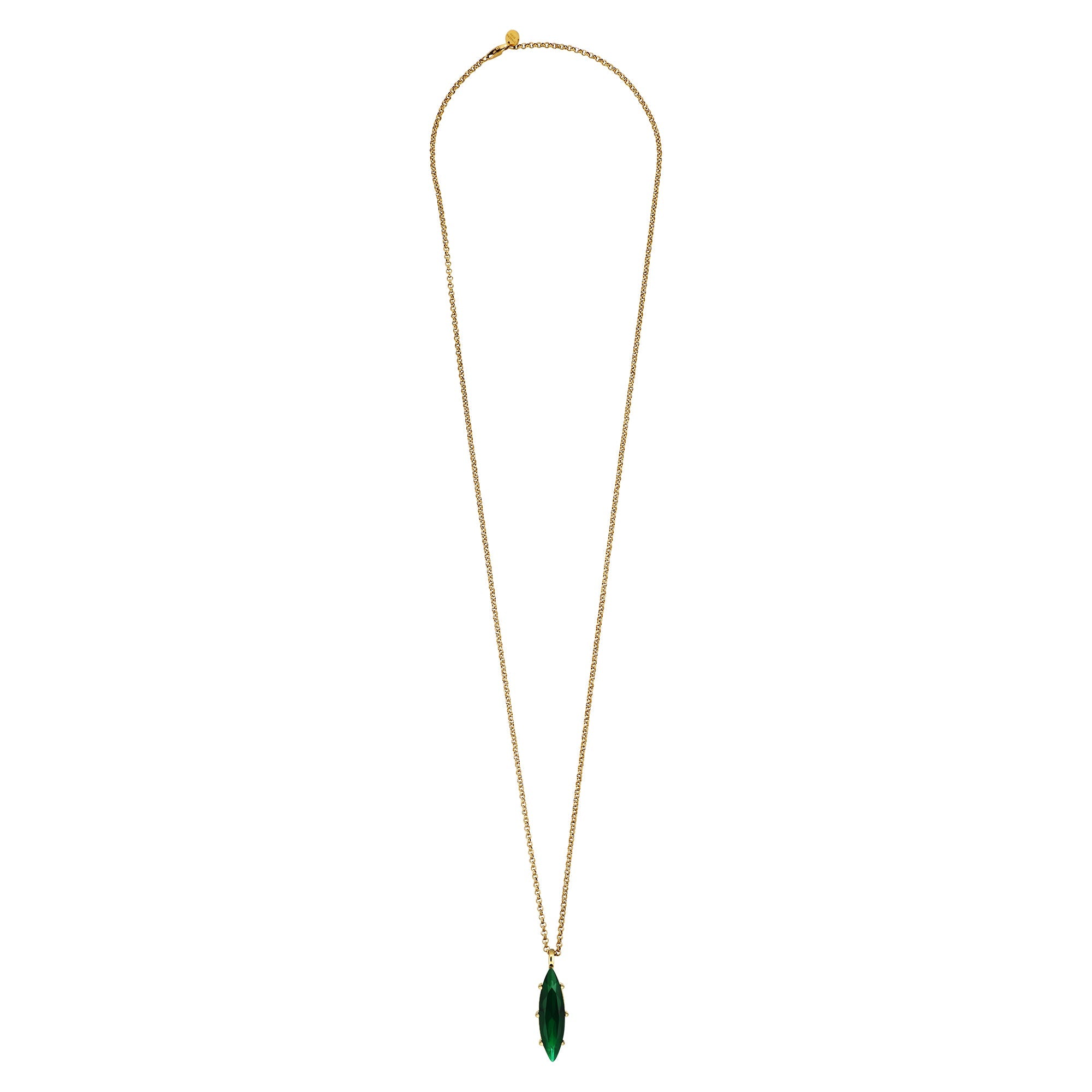 Takeshi Gold Necklace - Emerald Green - Dyrberg/Kern NZ