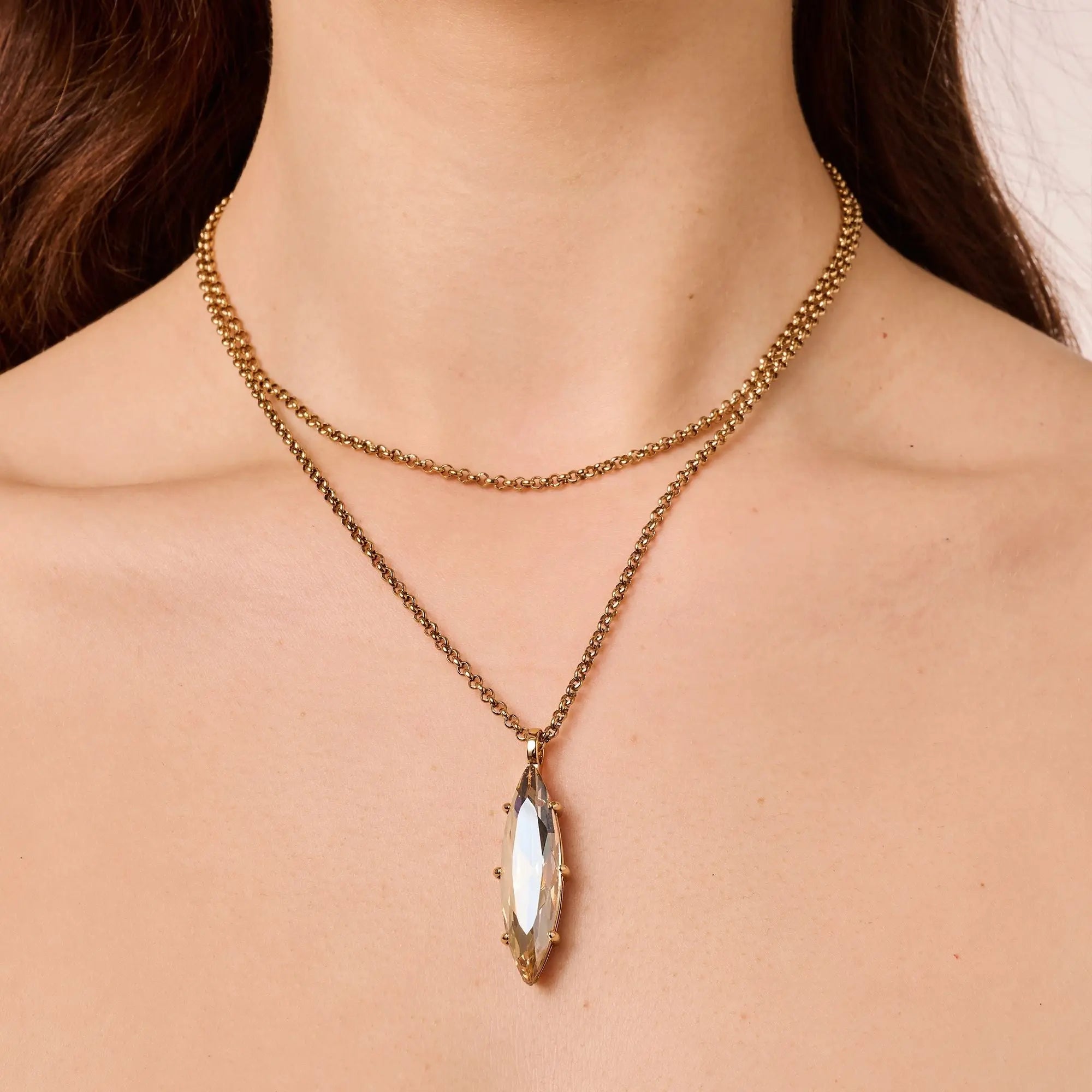 Takeshi Gold Necklace - Golden - Dyrberg/Kern NZ