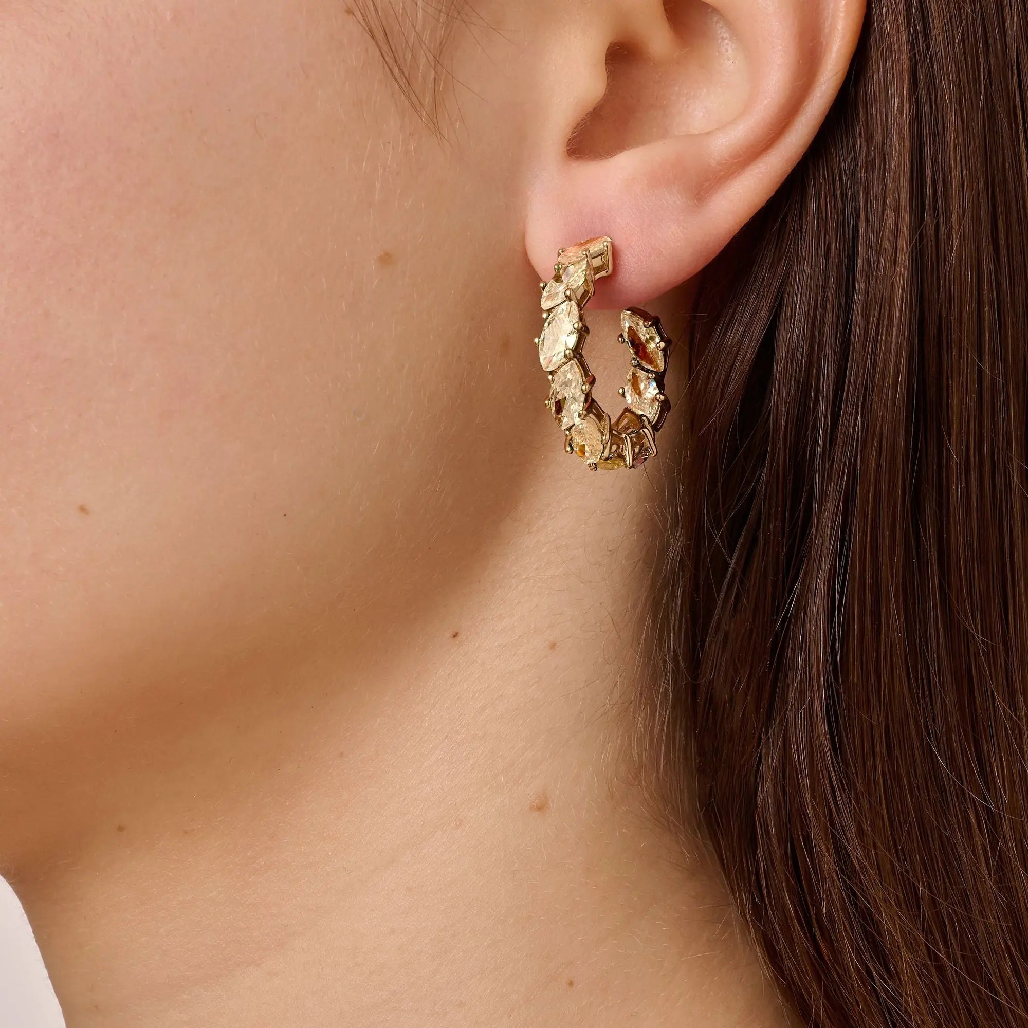Tamarin Gold Earrings - Golden - Dyrberg/Kern NZ