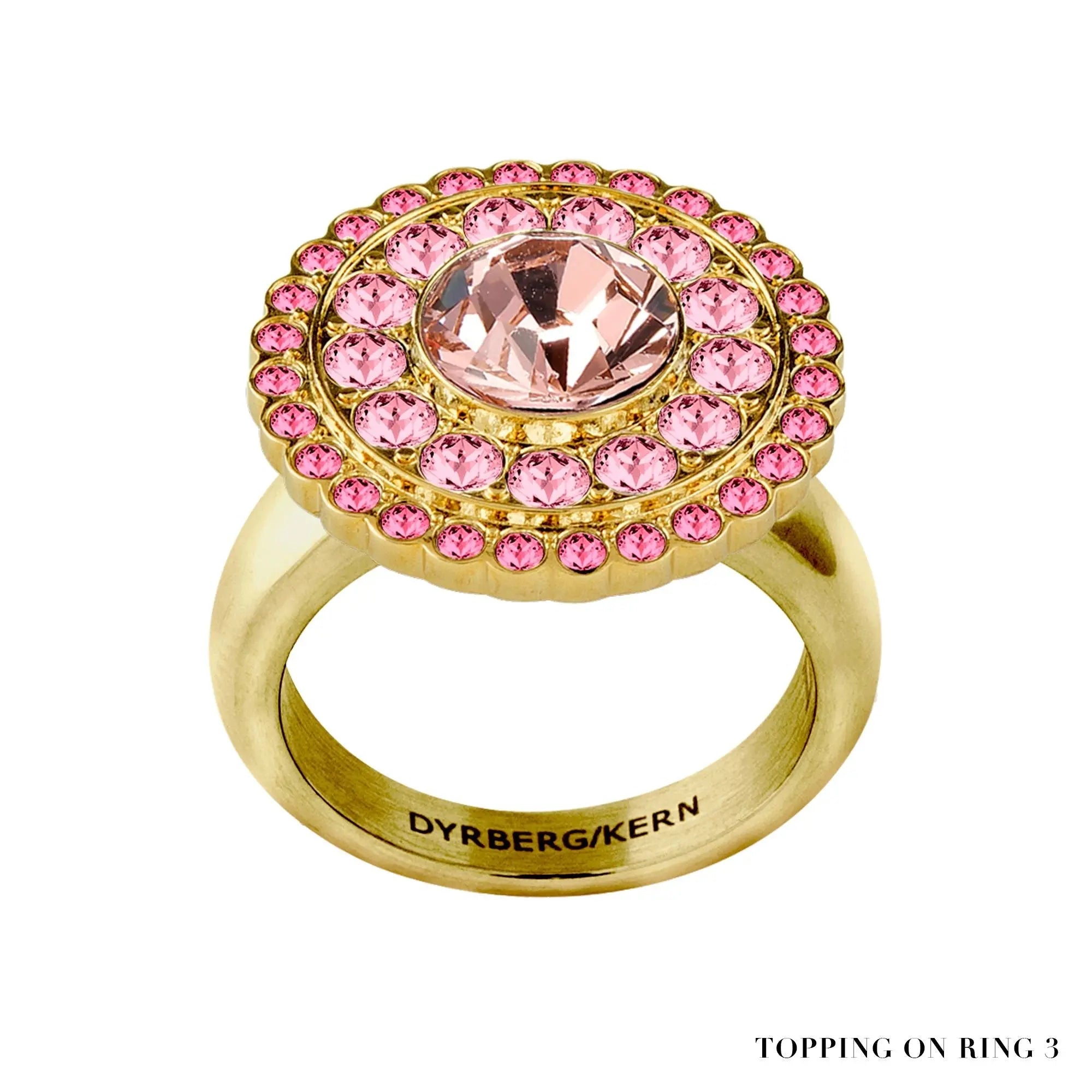 Value Gold Interchangeable Ring Topper - Rose - Dyrberg/Kern NZ