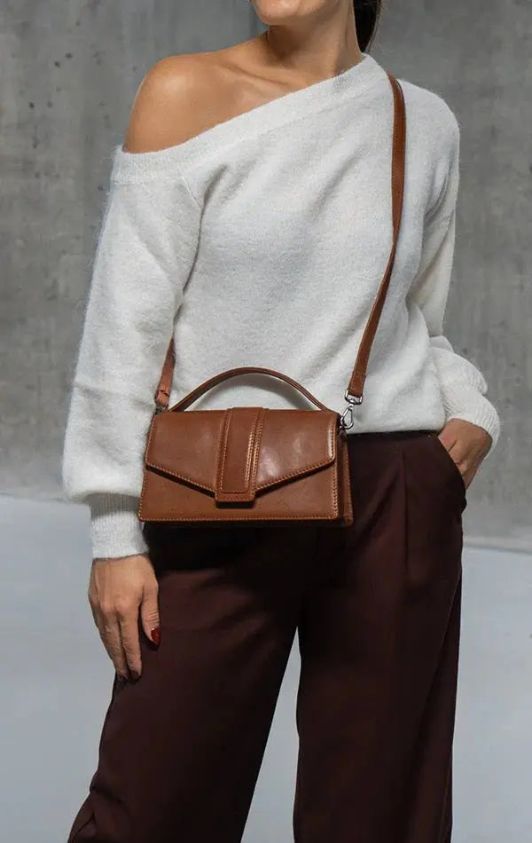 Zoe Crossbody, Antique, Chestnut - Dyrberg/Kern NZ