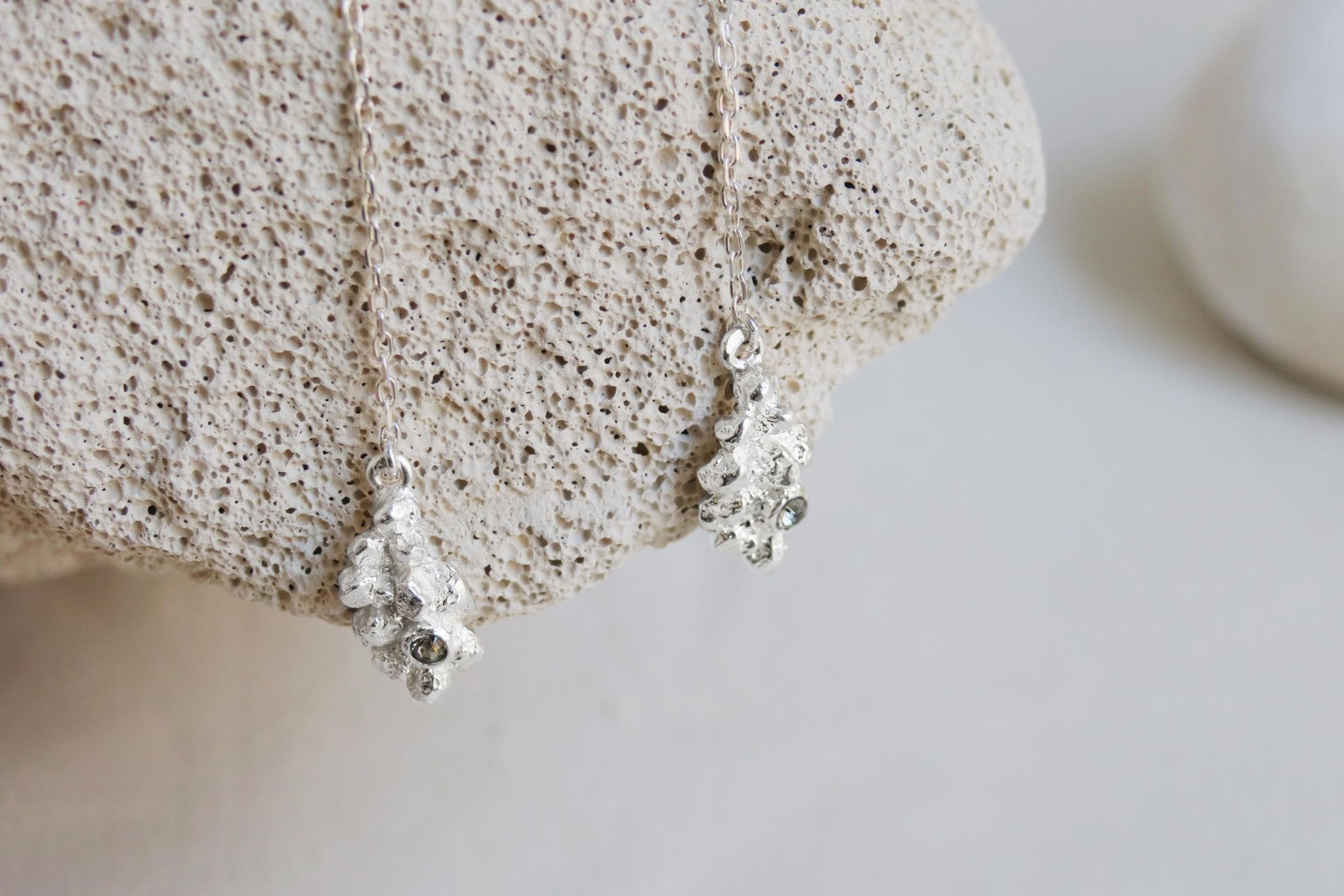 Arena Silver Drop Earrings - Dyrberg/Kern NZ
