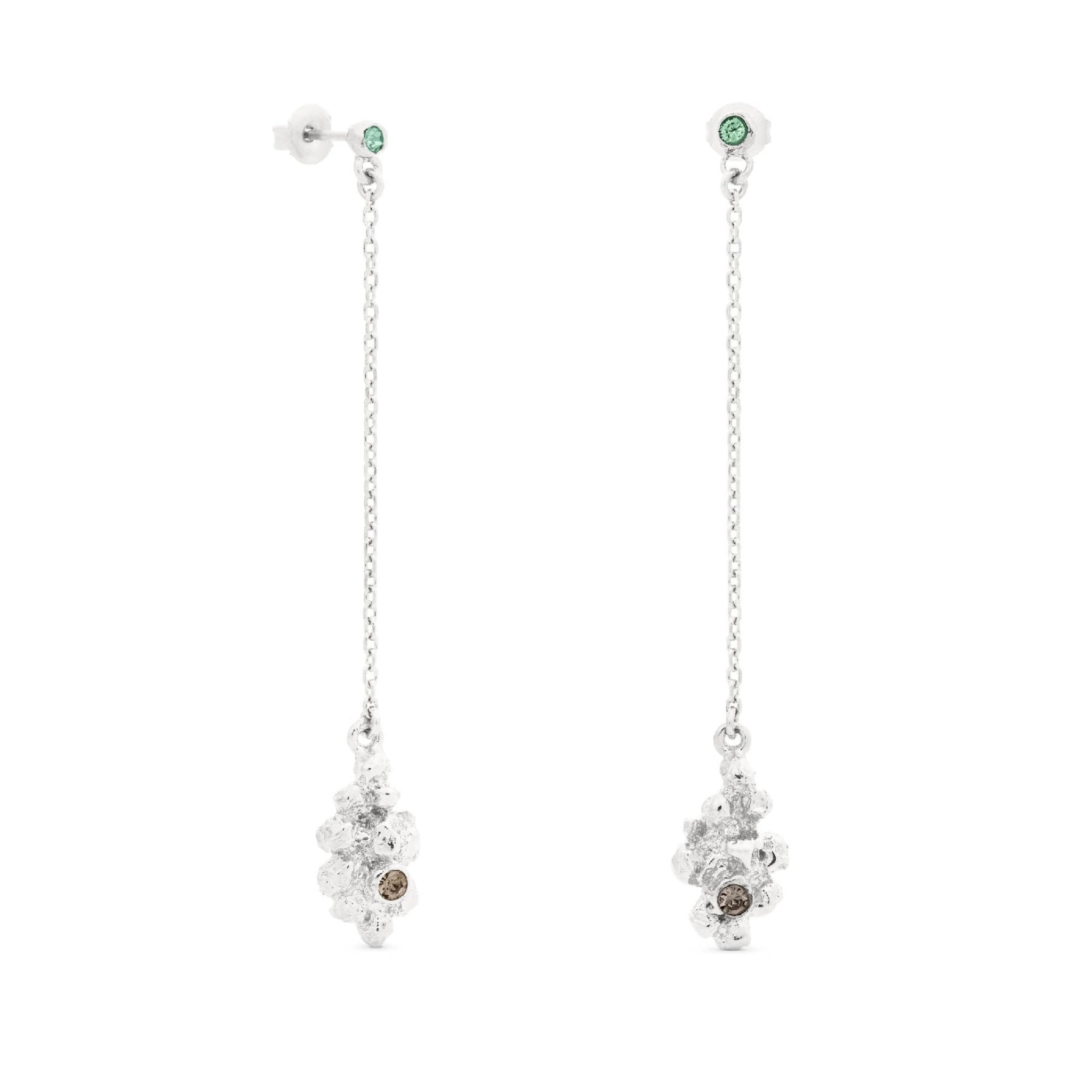 Arena Silver Drop Earrings - Dyrberg/Kern NZ