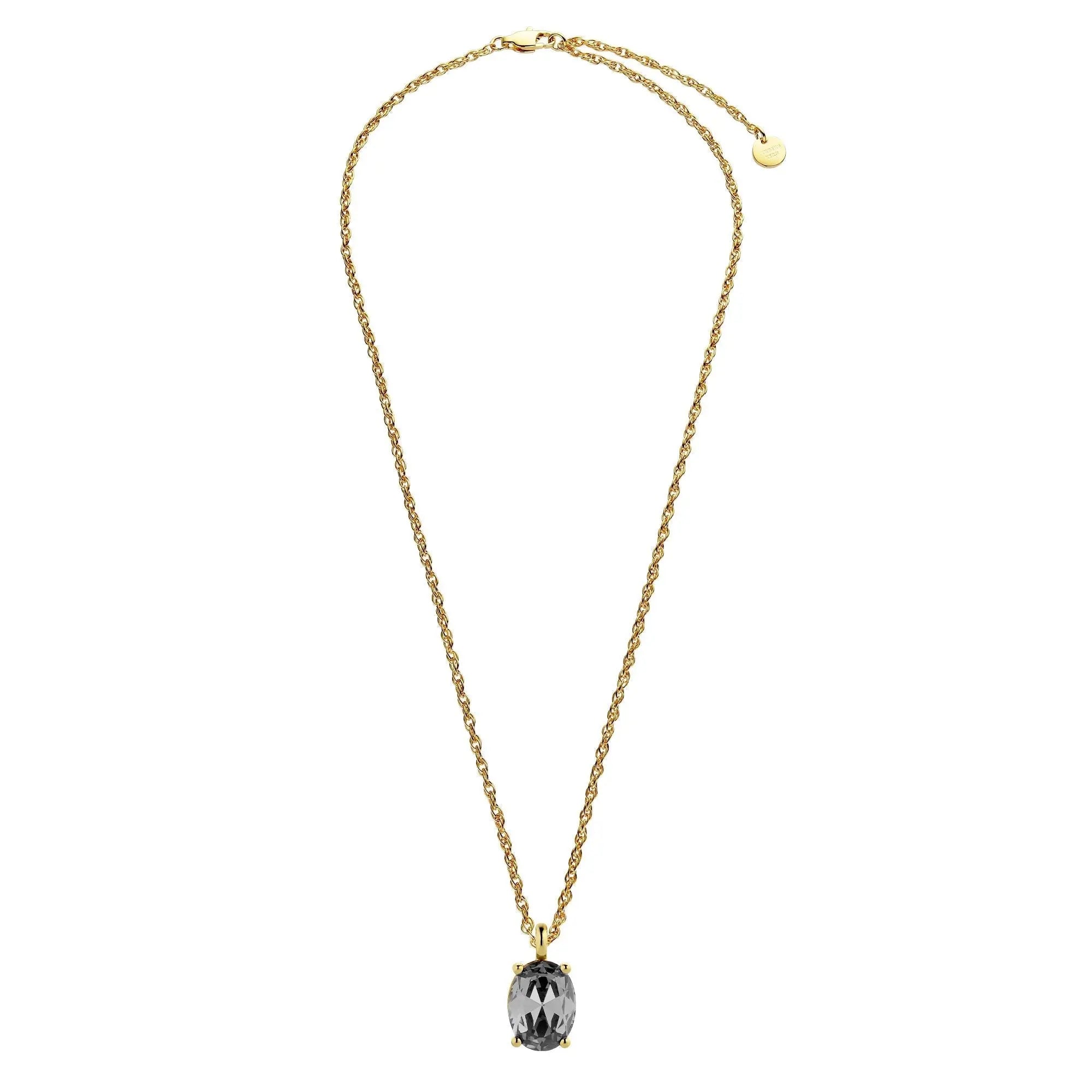 Barga Gold Necklace - Grey - Dyrberg/Kern NZ
