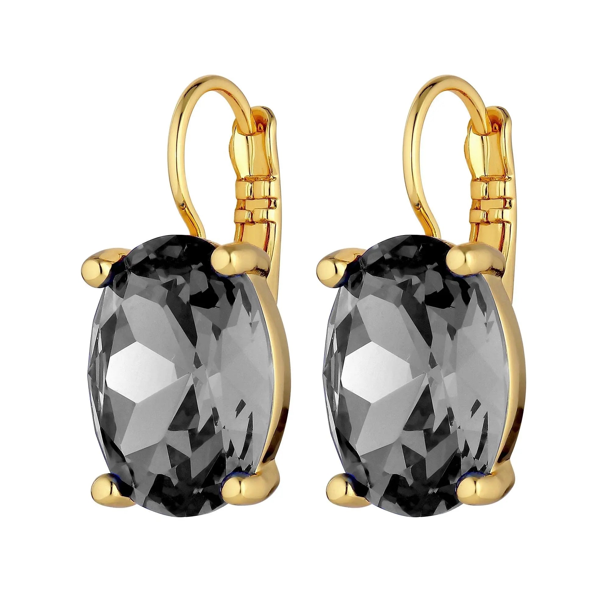 Chantal Gold Earrings - Grey - Dyrberg/Kern NZ