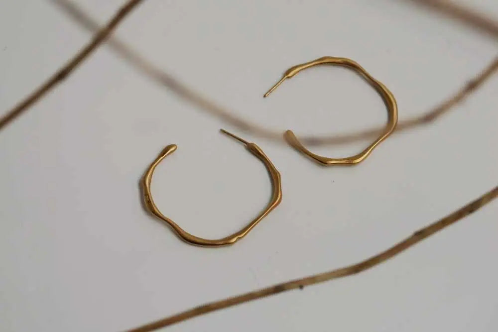 Clara Gold Hoops Circular - Dyrberg/Kern NZ
