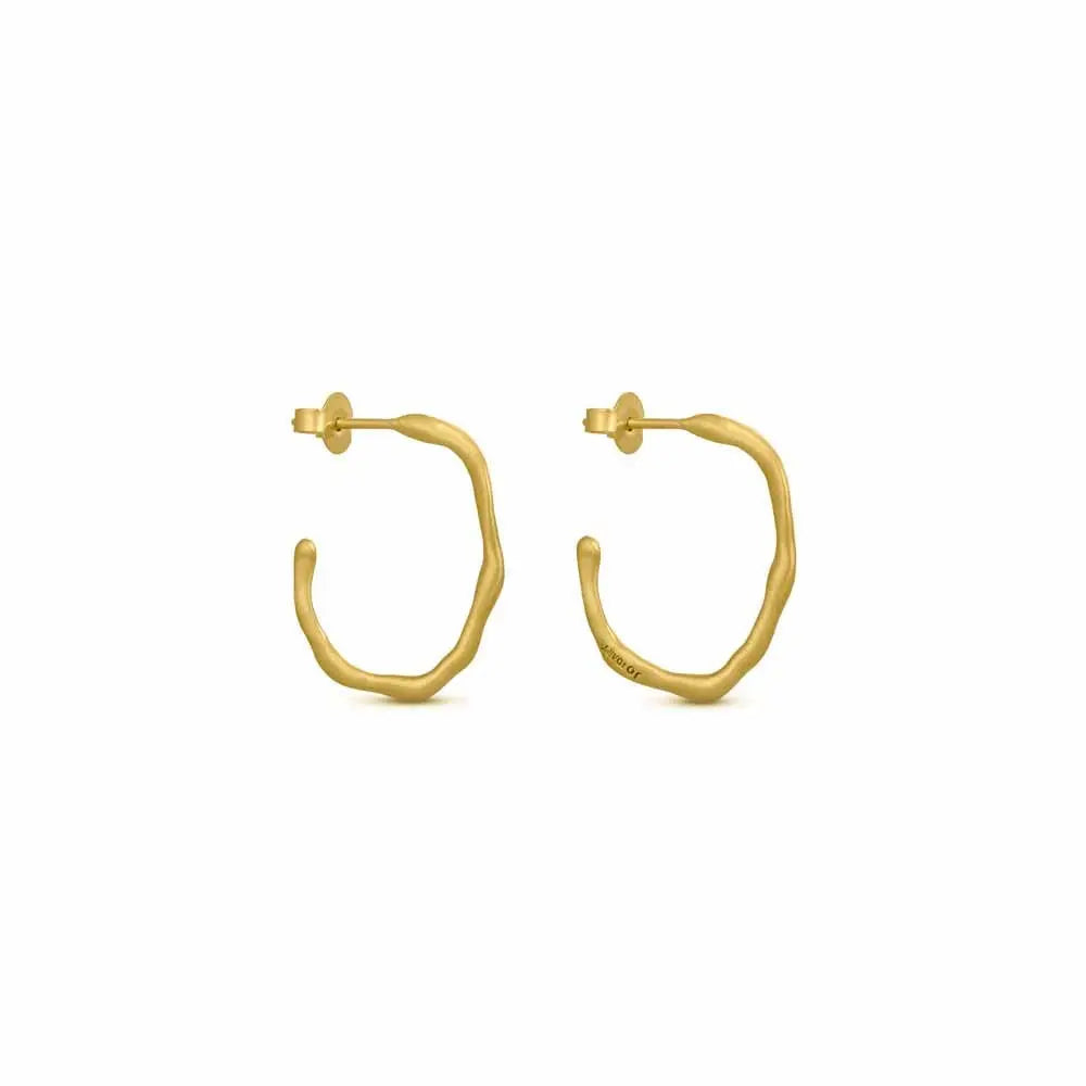 Clara Gold Hoops Circular - Dyrberg/Kern NZ