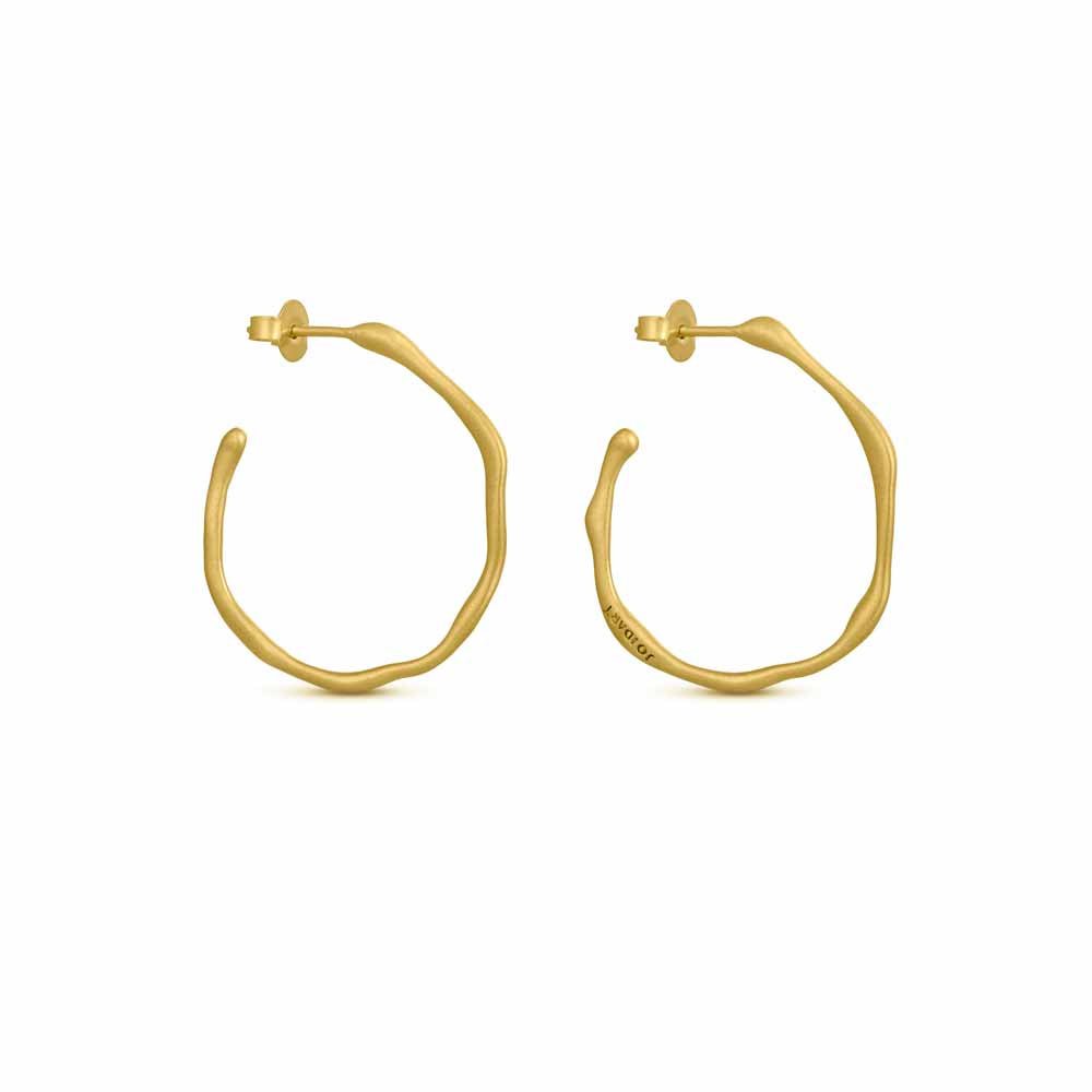 Clara Gold Hoops Circular - Dyrberg/Kern NZ