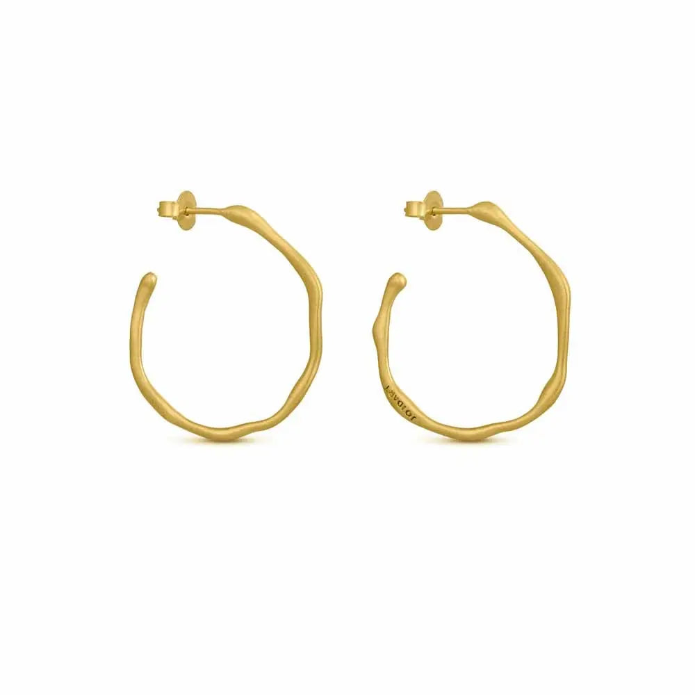 Clara Gold Hoops Circular - Dyrberg/Kern NZ